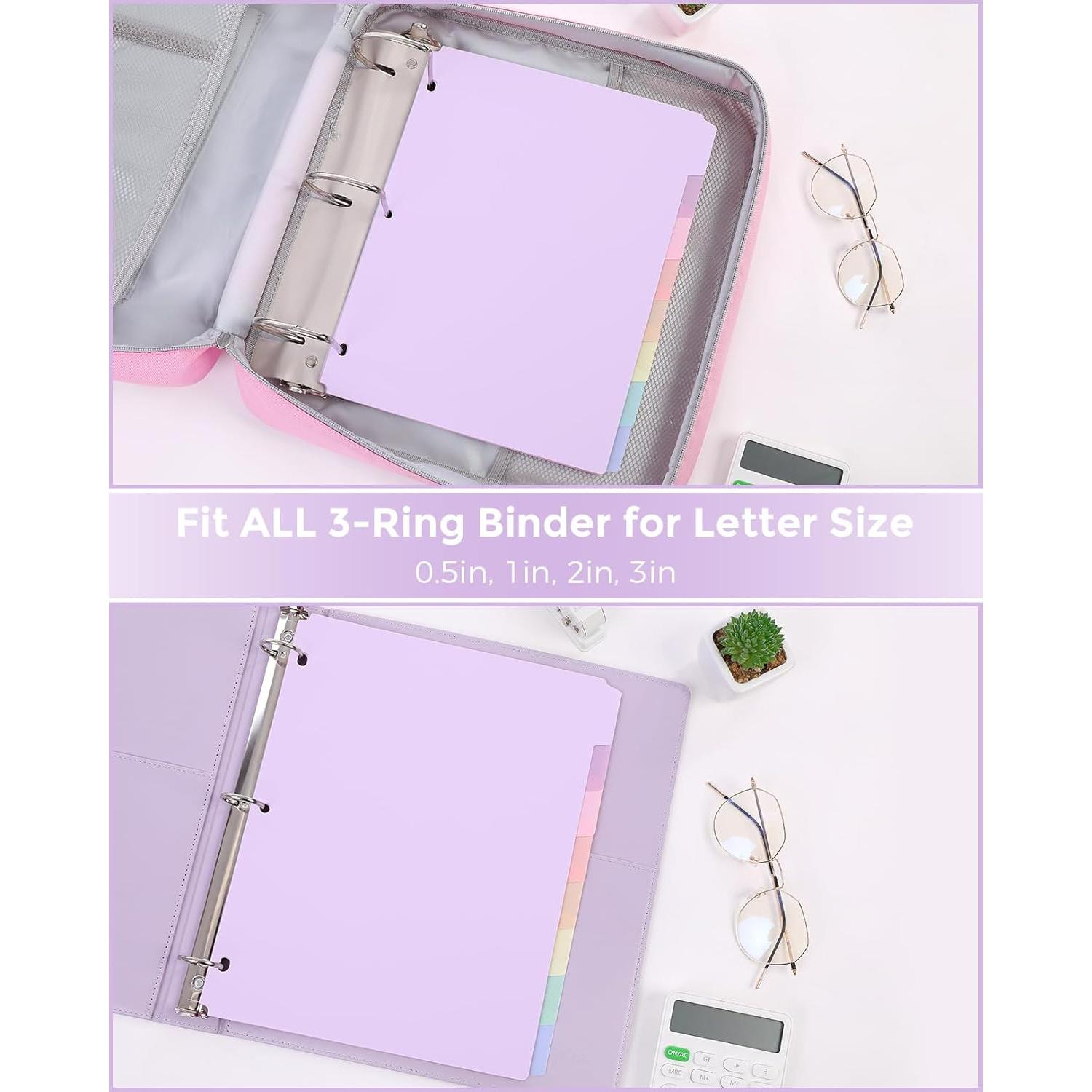 Divisores de Plástico SKYDUE 8 Pestañas para Carpeta 3 Anillas