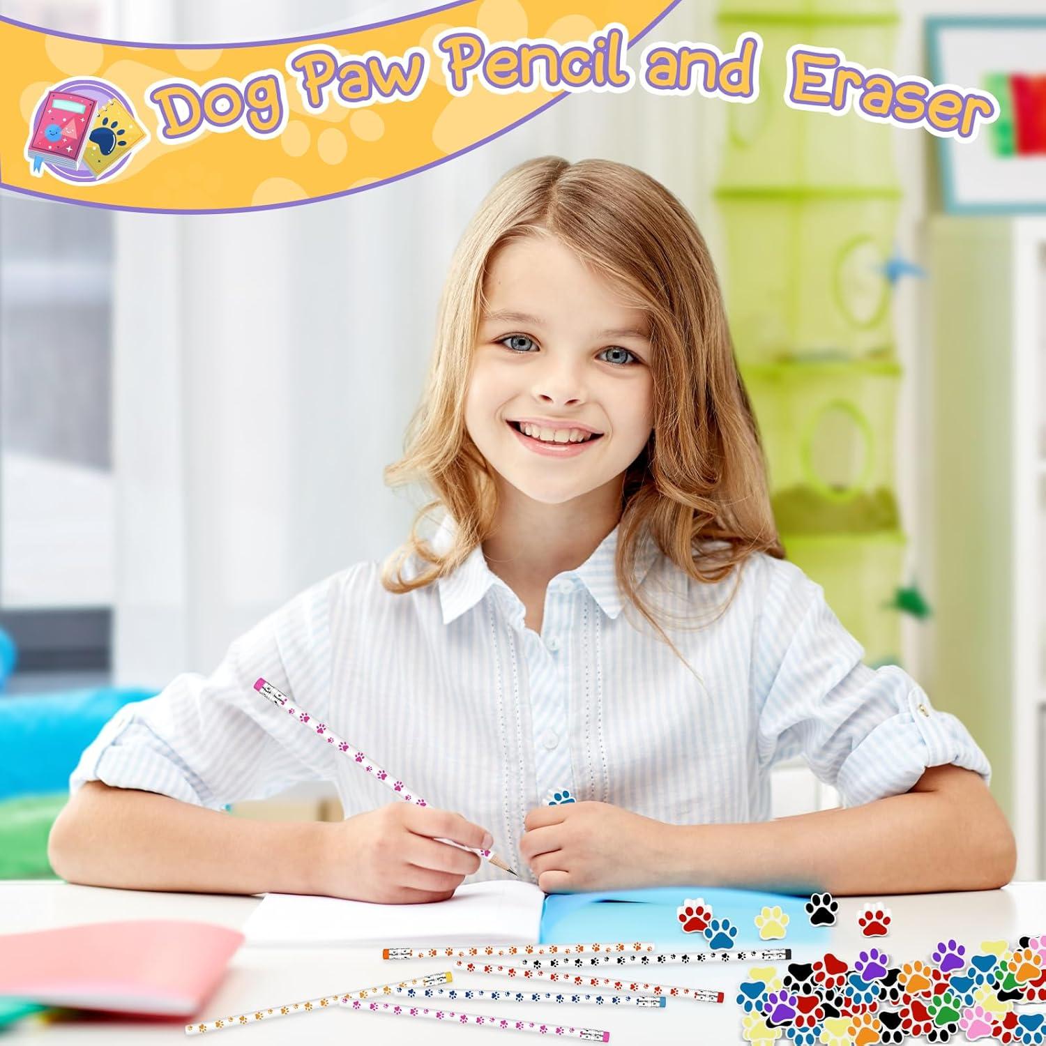 Conjunto 48 Piezas Lápices y Gomas de Borrar Weecent