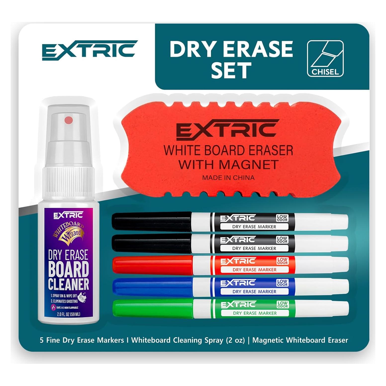 Juego de Marcadores Borrables Fina EXTRIC 7 Piezas Multicolor