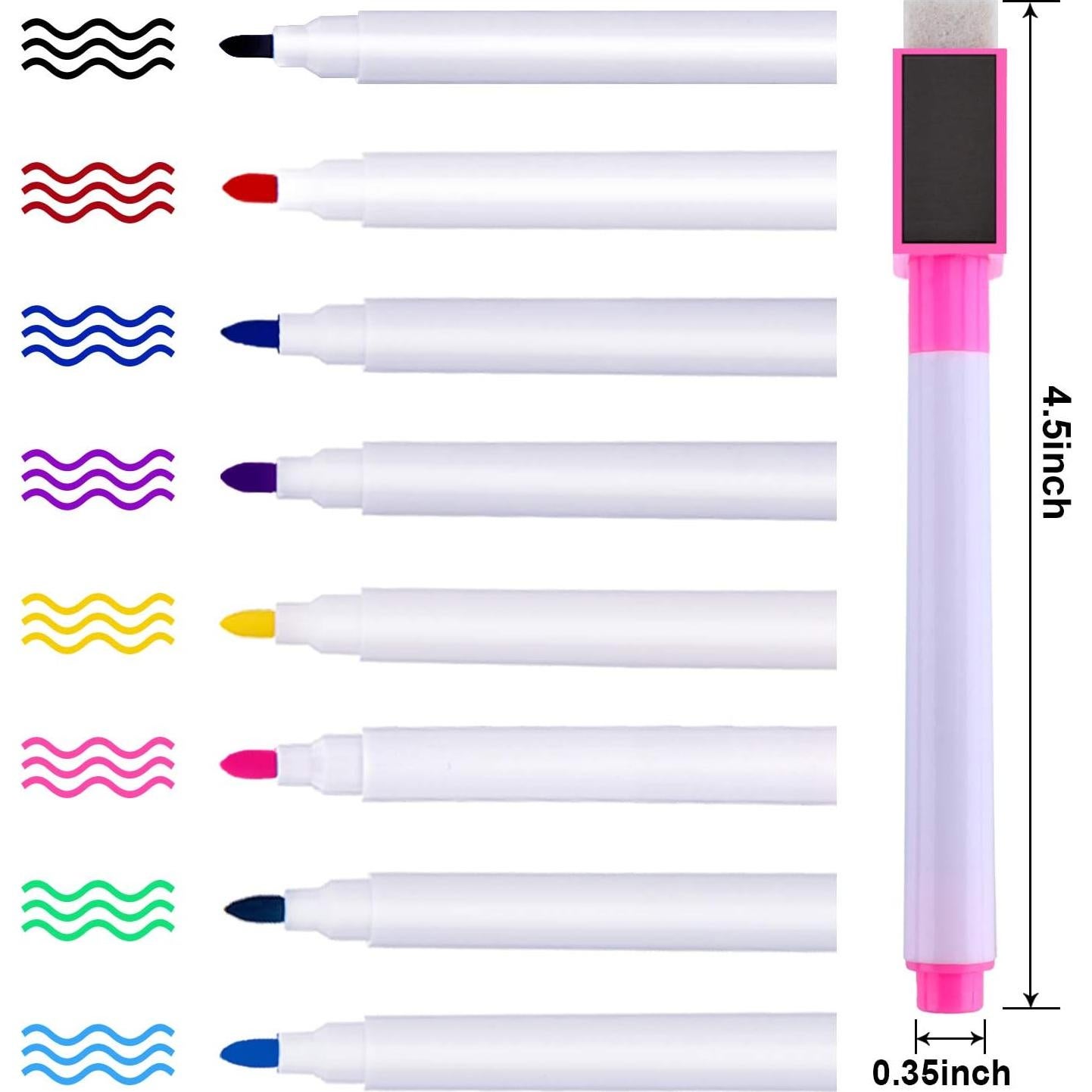 Soporte Magnético con 10 Marcadores Borrables Boao