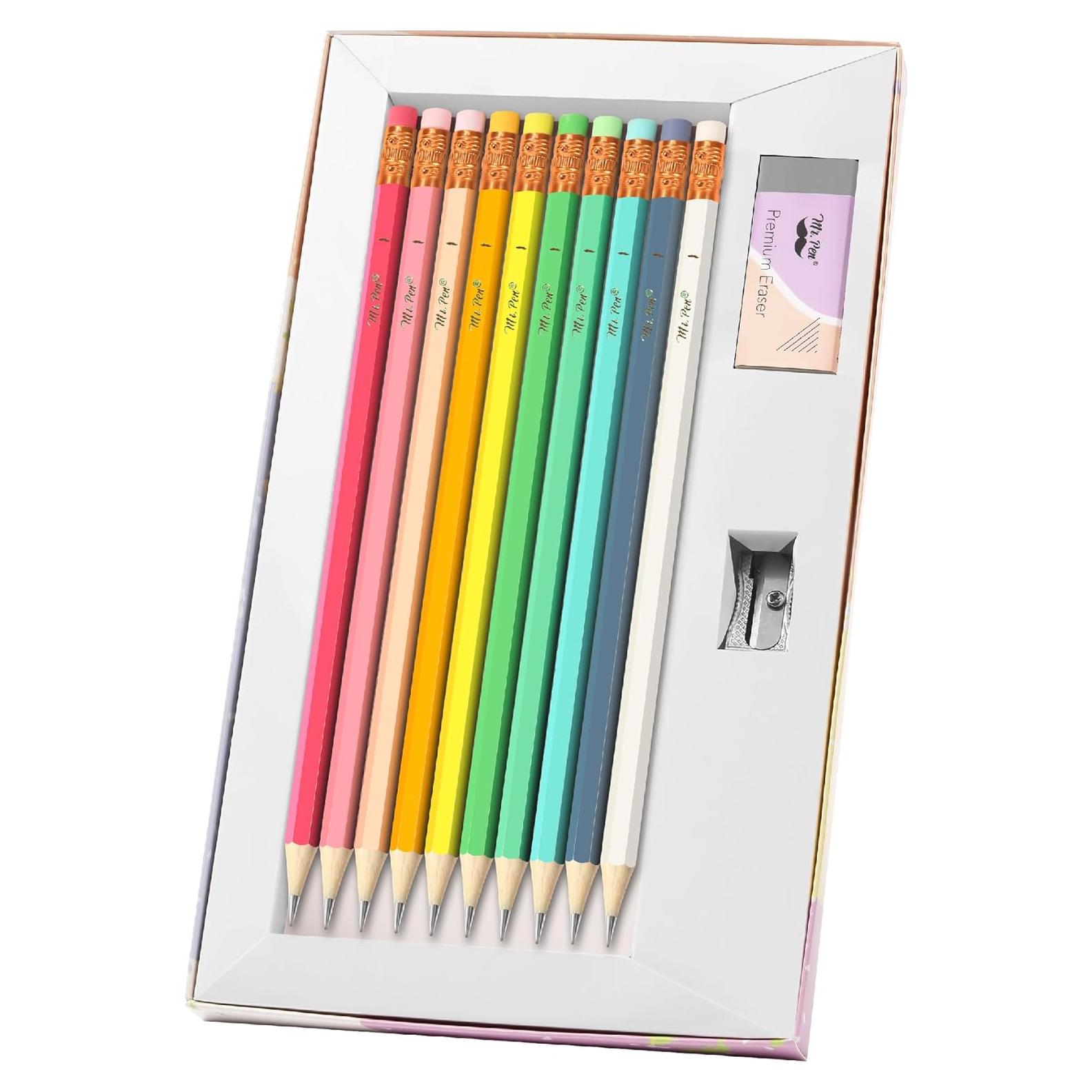 Lápices #2 HB Mr. Pen, Paquete de 10, Mina Negra, Madera