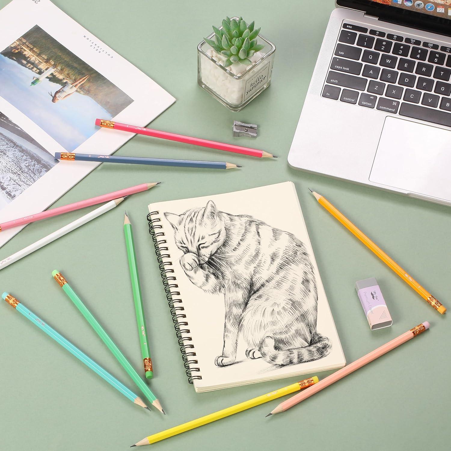 Lápices #2 HB Mr. Pen, Paquete de 10, Mina Negra, Madera