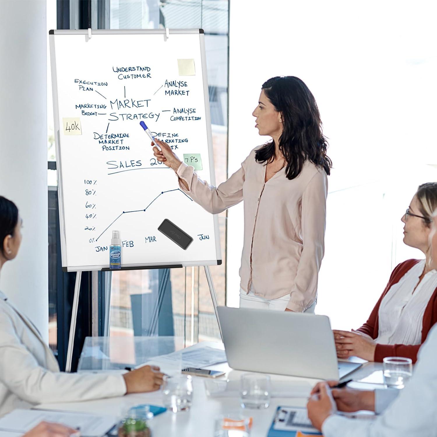 Juego de Marcadores de Borrado en Seco VIZ-PRO, 6 Piezas