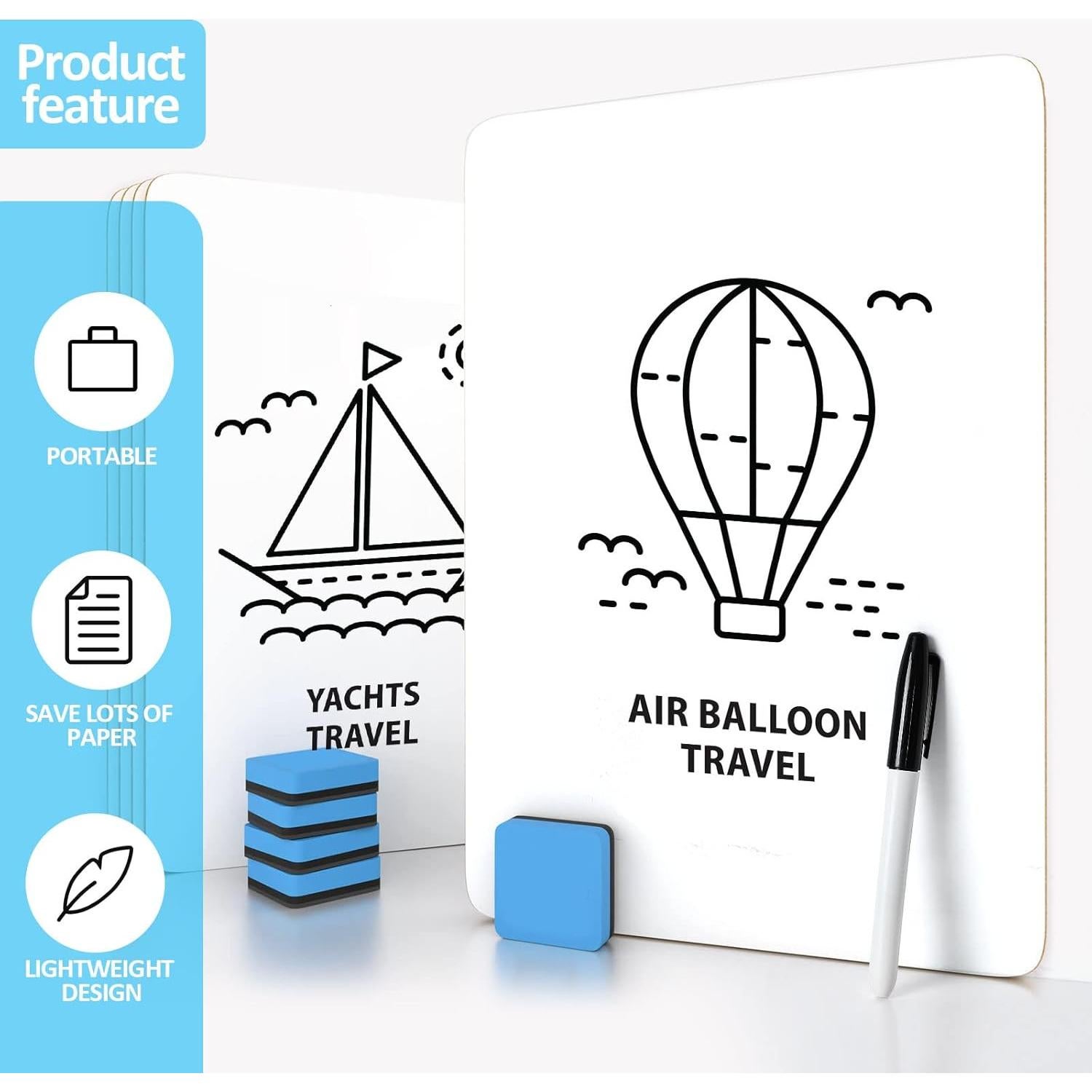 Tableros de Borrado en Seco PANDRI 36 Unidades 31.75x22.86 cm