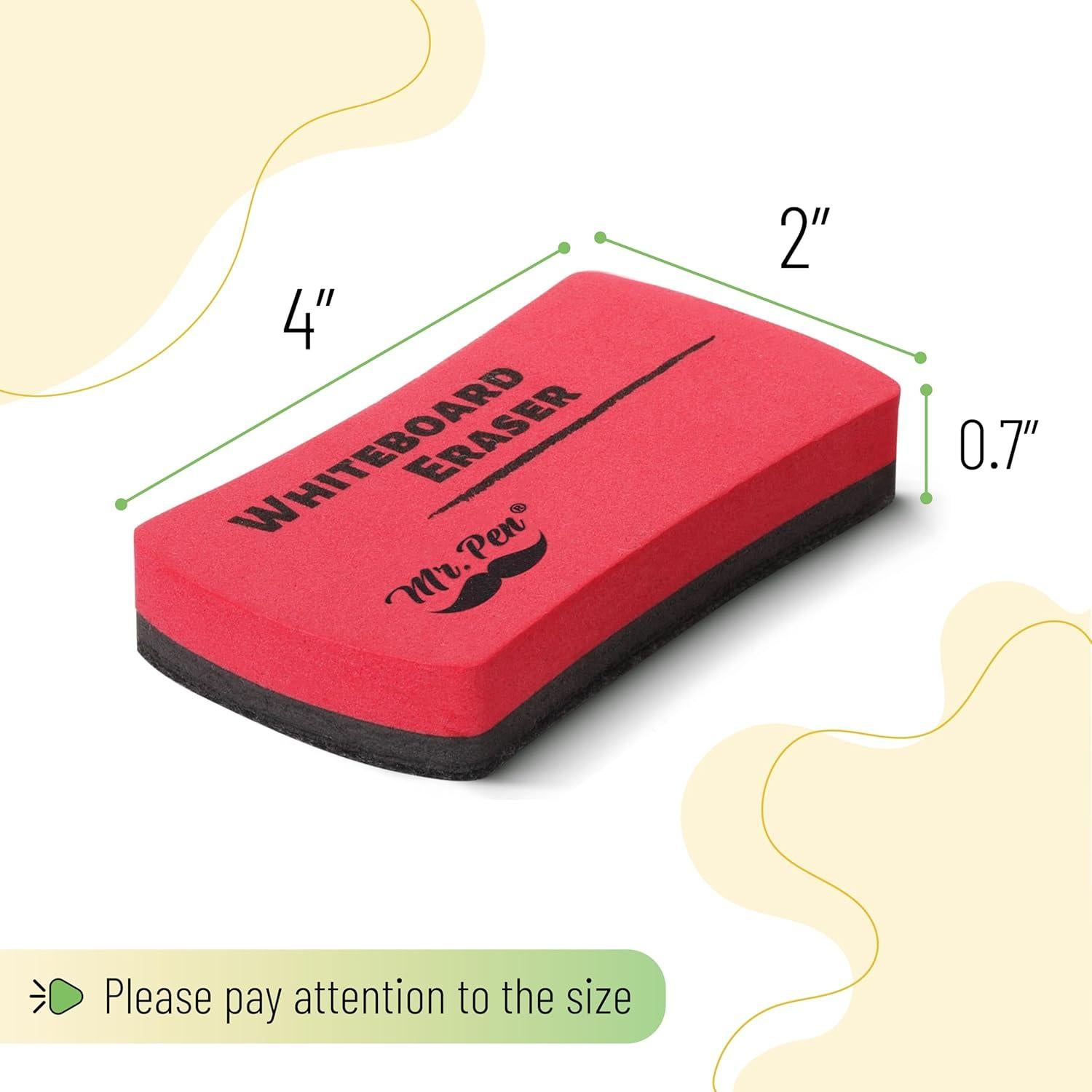 Borradores Magnéticos para Pizarra Blanca Mr. Pen - Paquete de 8
