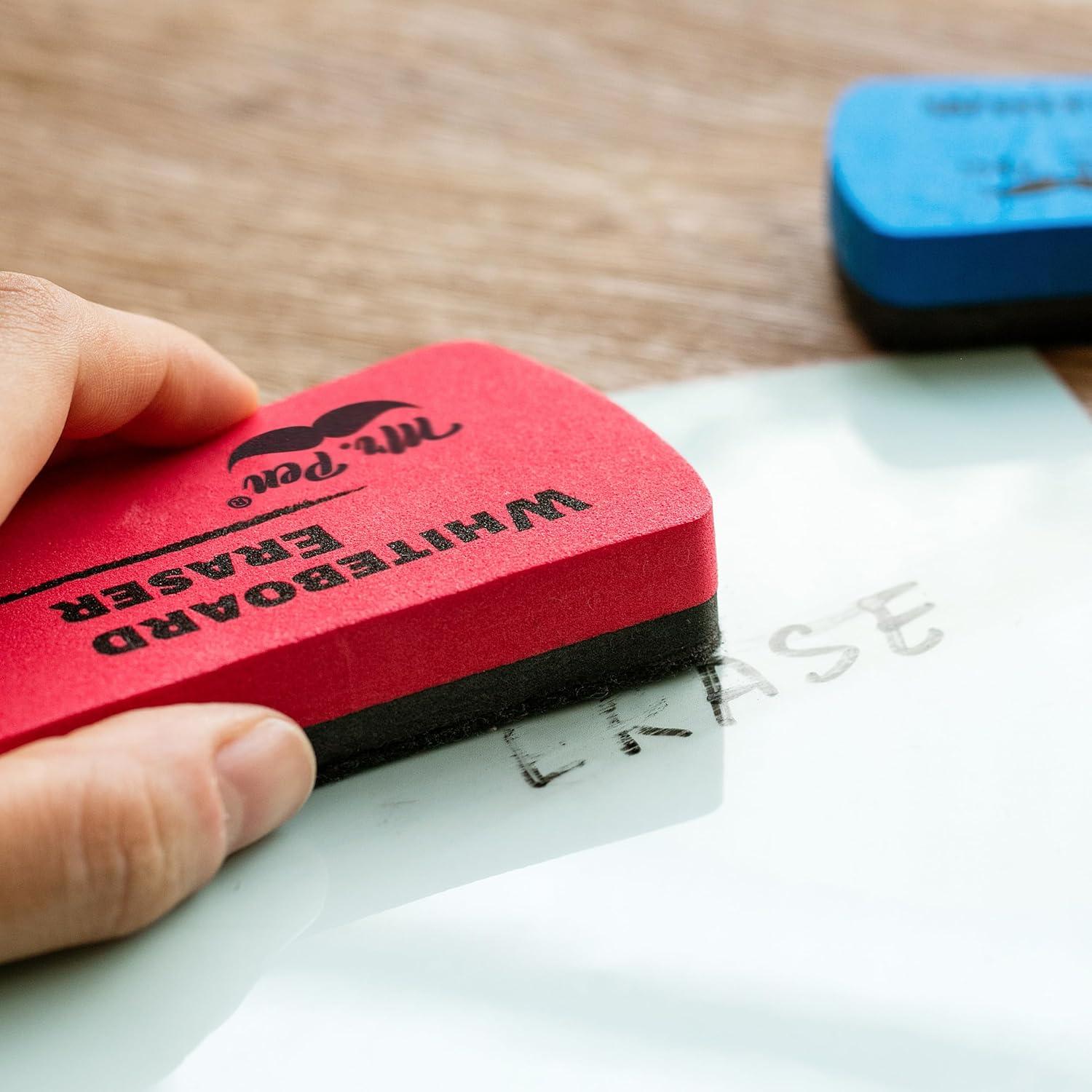 Borradores Magnéticos para Pizarra Blanca Mr. Pen - Paquete de 8