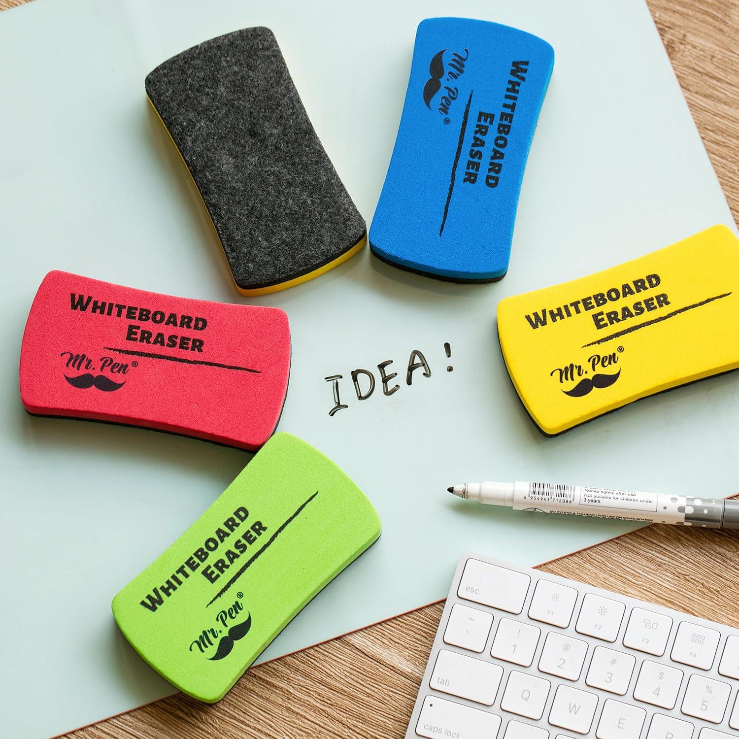 Borradores Magnéticos para Pizarra Blanca Mr. Pen - Paquete de 8