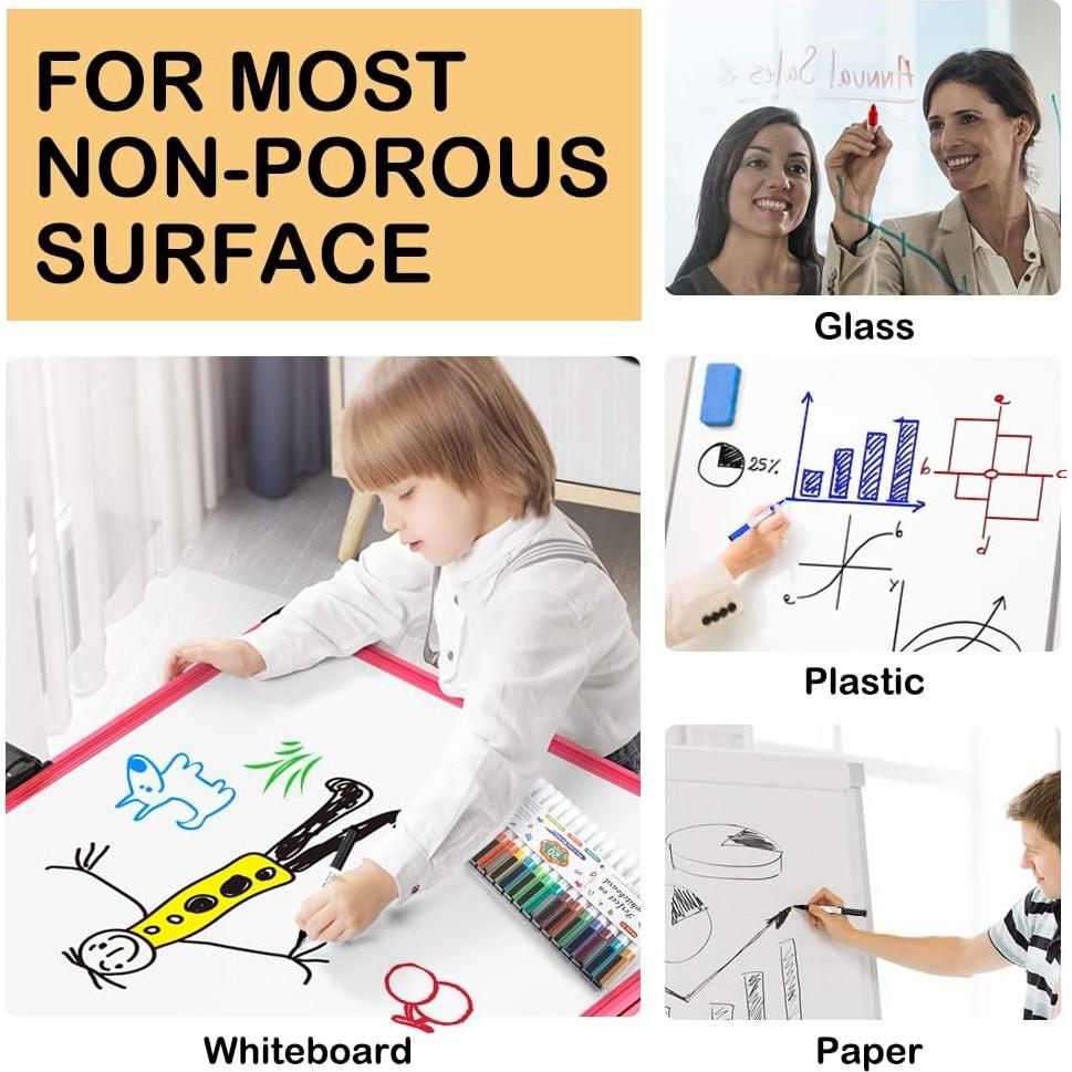 Marcadores de Borrado en Seco Shuttle Art, 20 Colores Punta Fina