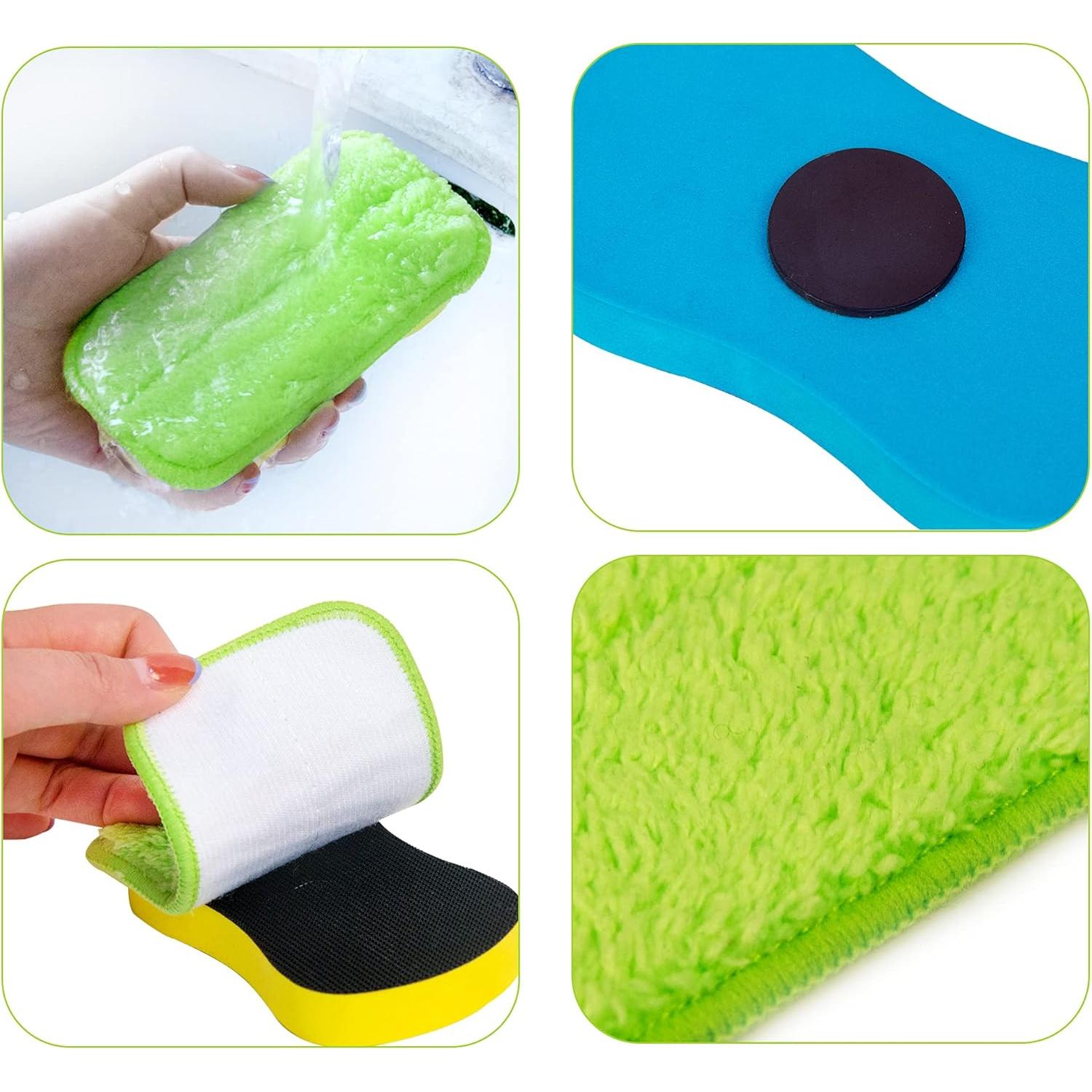 Borrador de Pizarra Microfibra OSOPOLA 2 Pcs Reutilizables