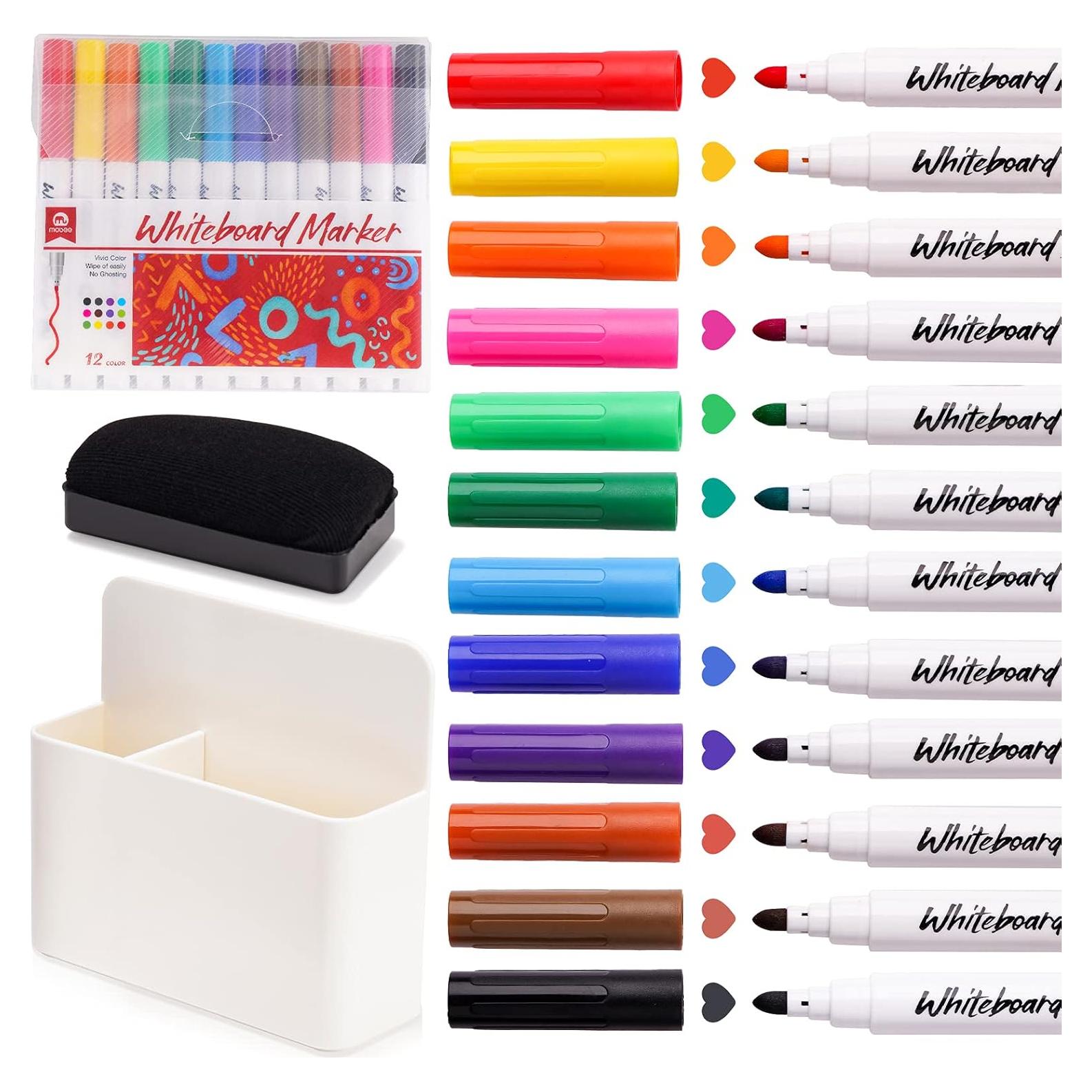 Conjunto de Marcadores de Borrado en Seco NiArt 12 Colores