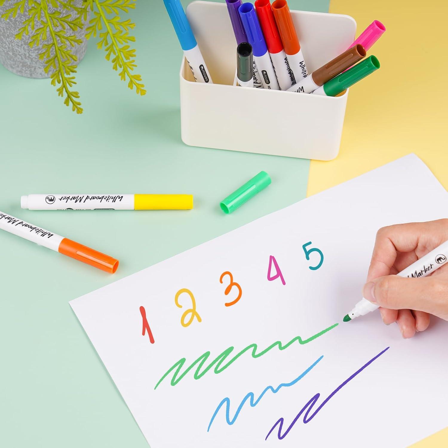 Conjunto de Marcadores de Borrado en Seco NiArt 12 Colores