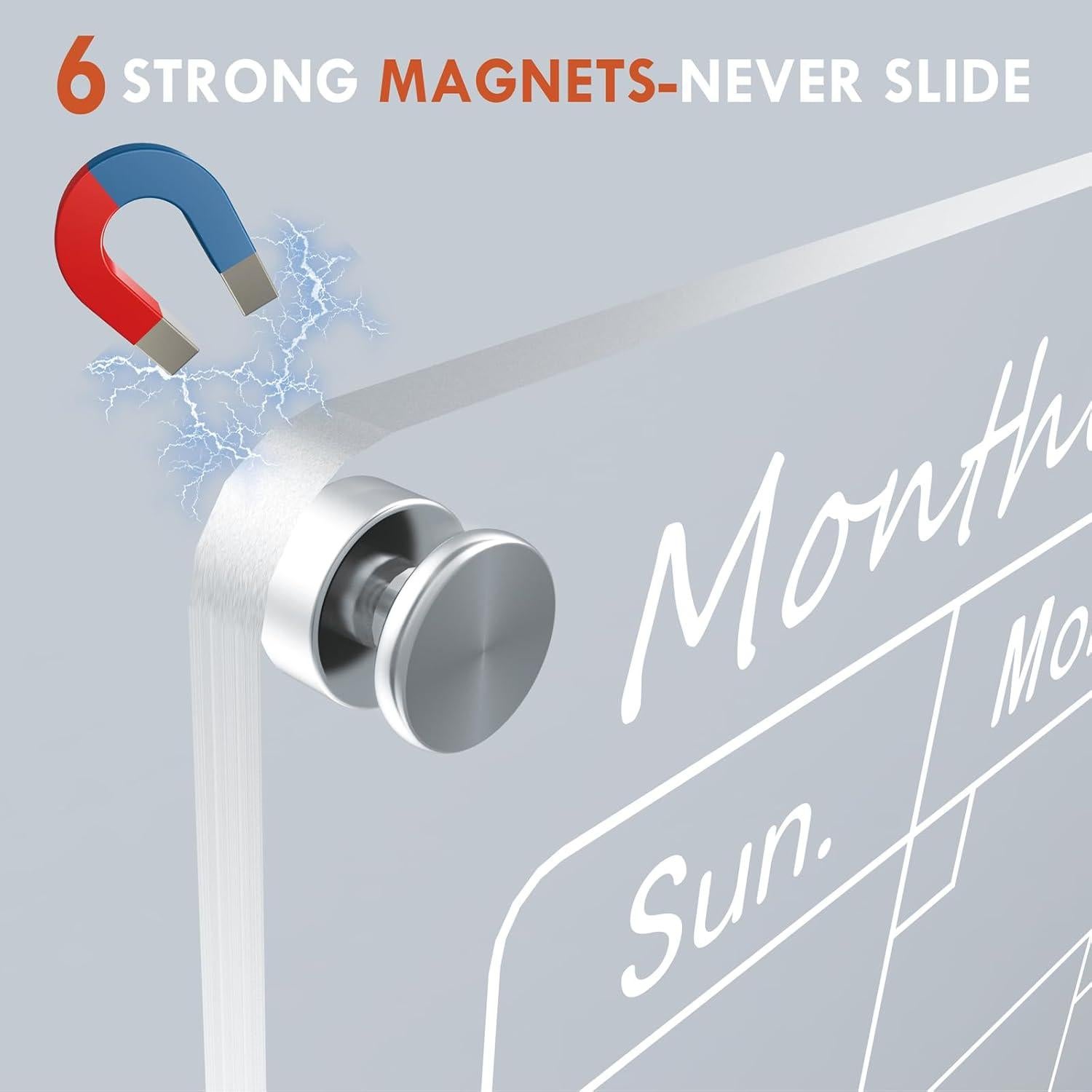 Calendario Acrílico Magnético para Nevera SWSKR 30.48x40.64cm