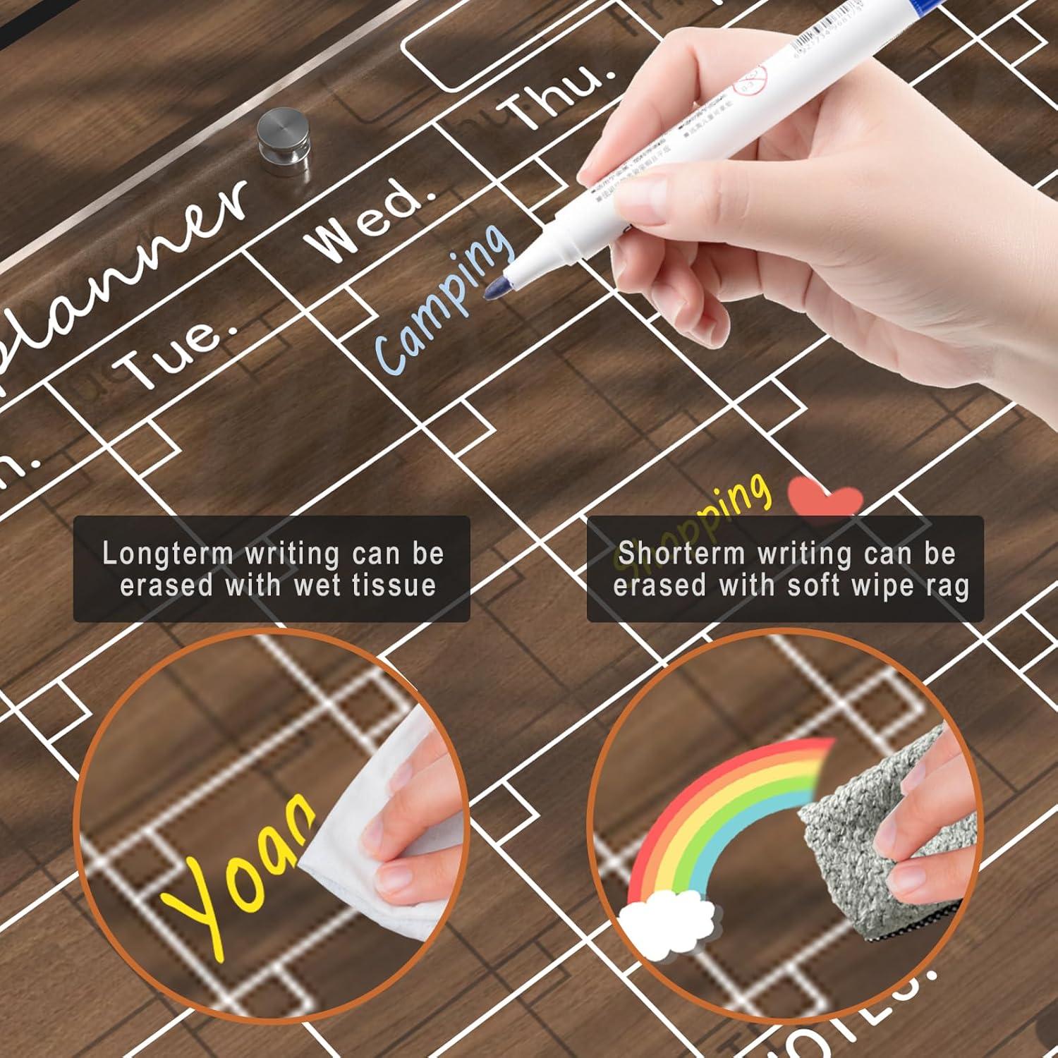 Calendario Acrílico Magnético para Nevera SWSKR 30.48x40.64cm