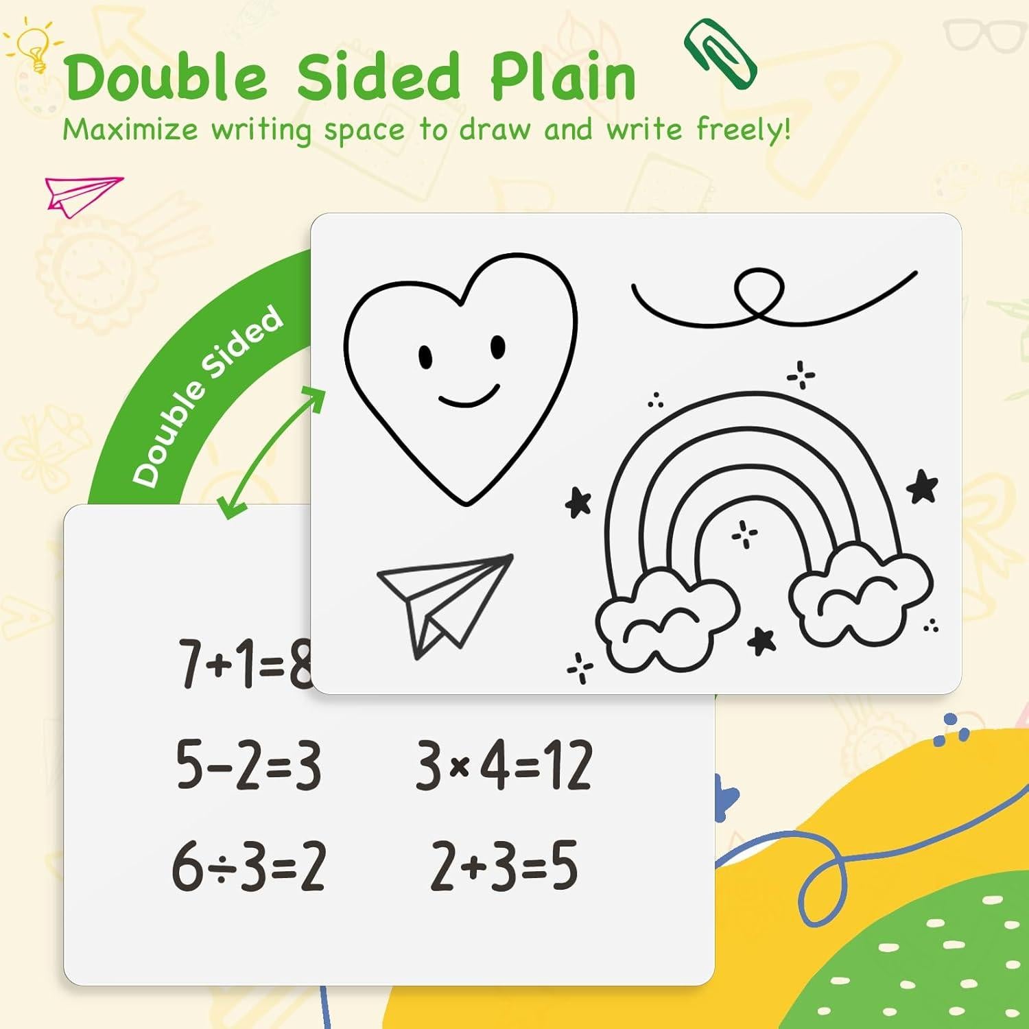 Conjunto de 30 Mini Tableros Blancos Ohuhu 22.86x30.48 cm