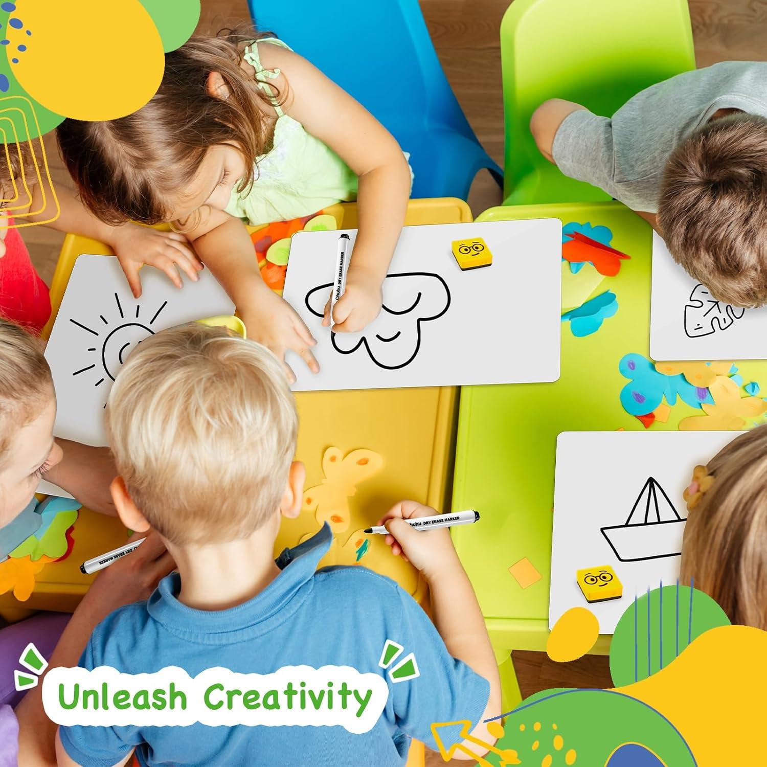 Conjunto de 30 Mini Tableros Blancos Ohuhu 22.86x30.48 cm