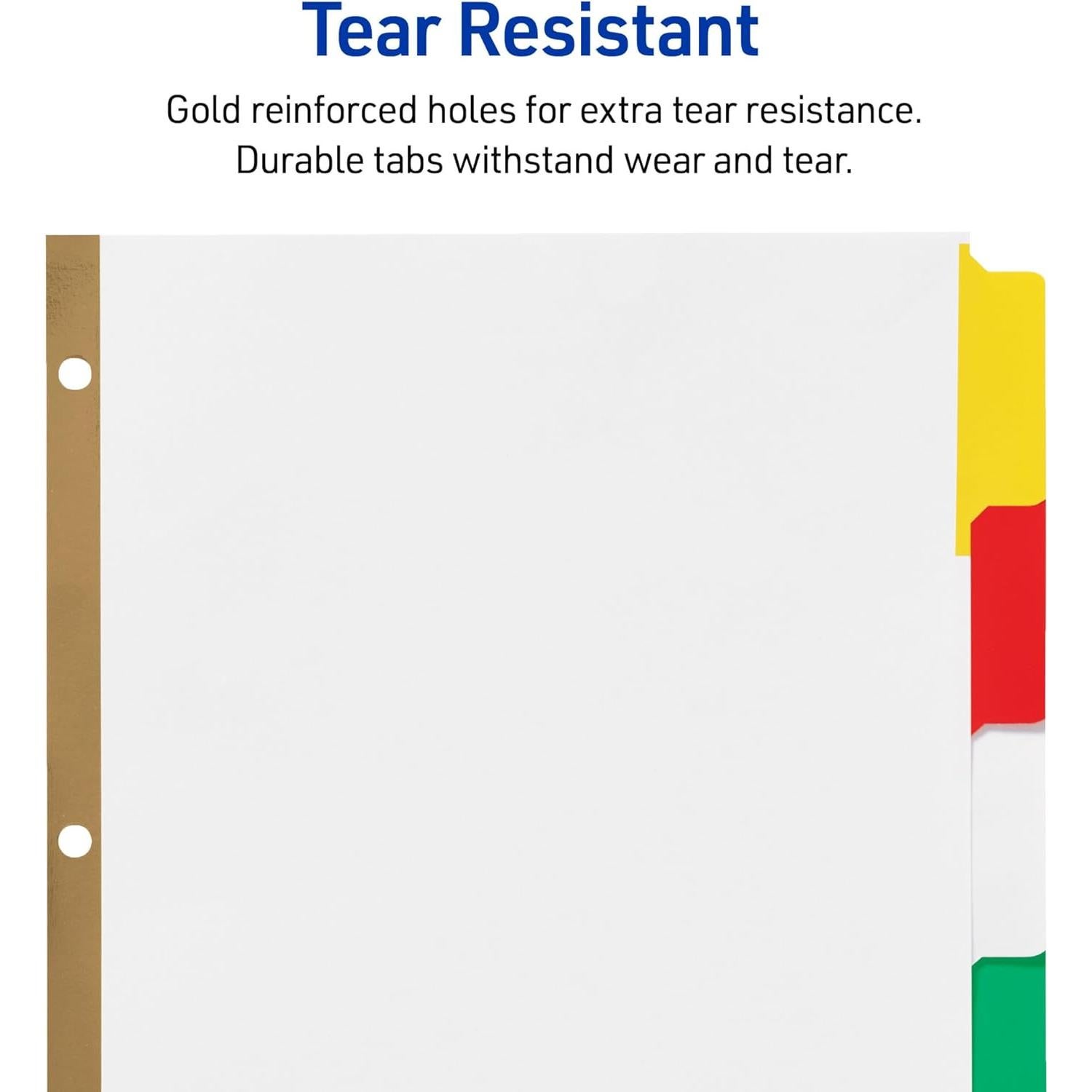 Separadores Avery Big Tab Escribe y Borra 5 Pestañas Multicolor