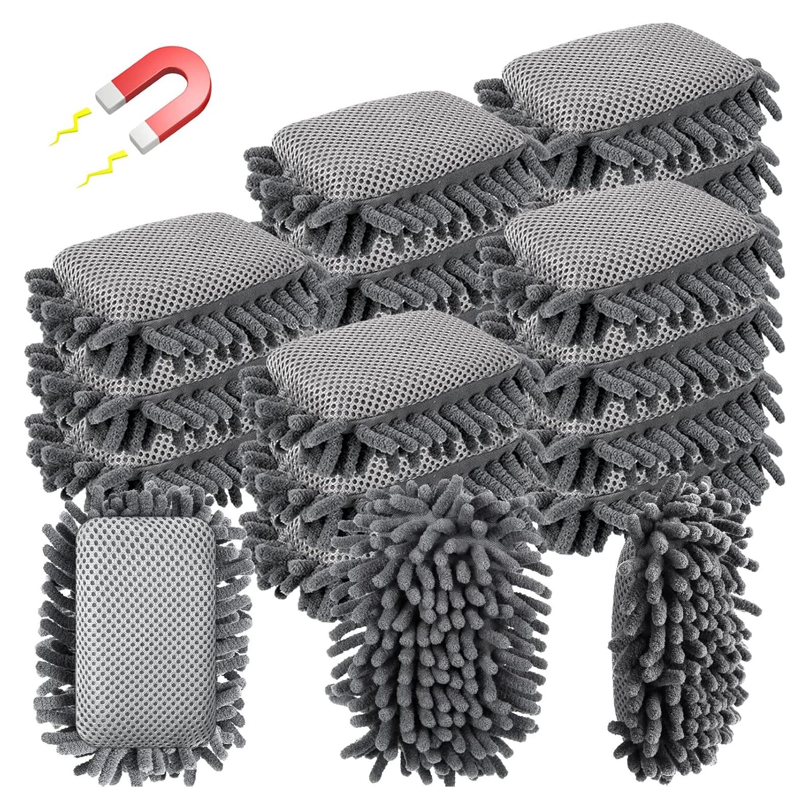 Borradores Magnéticos de Microfibra Sherr - 18 Pcs Gris