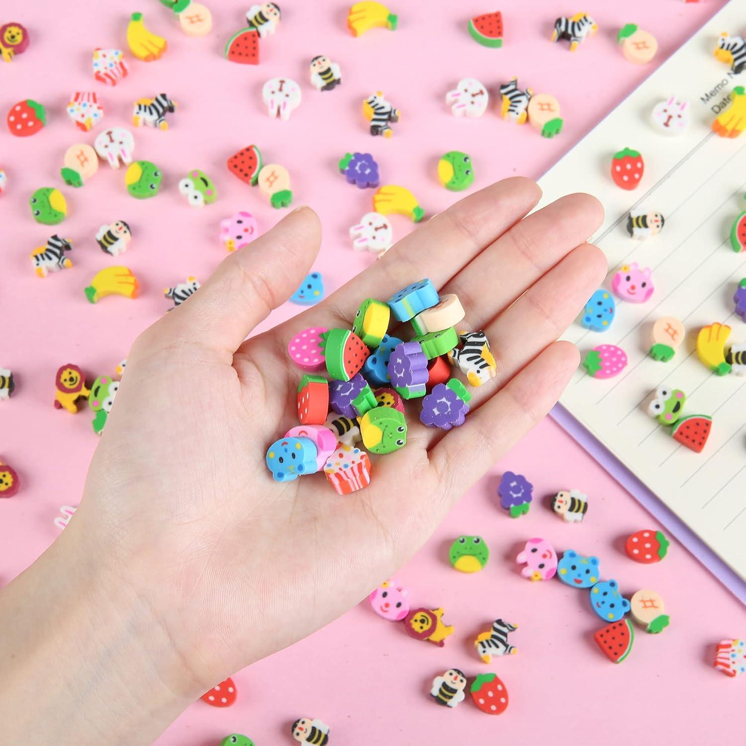 300 Mini Borradores de Animales y Frutas MGTECH