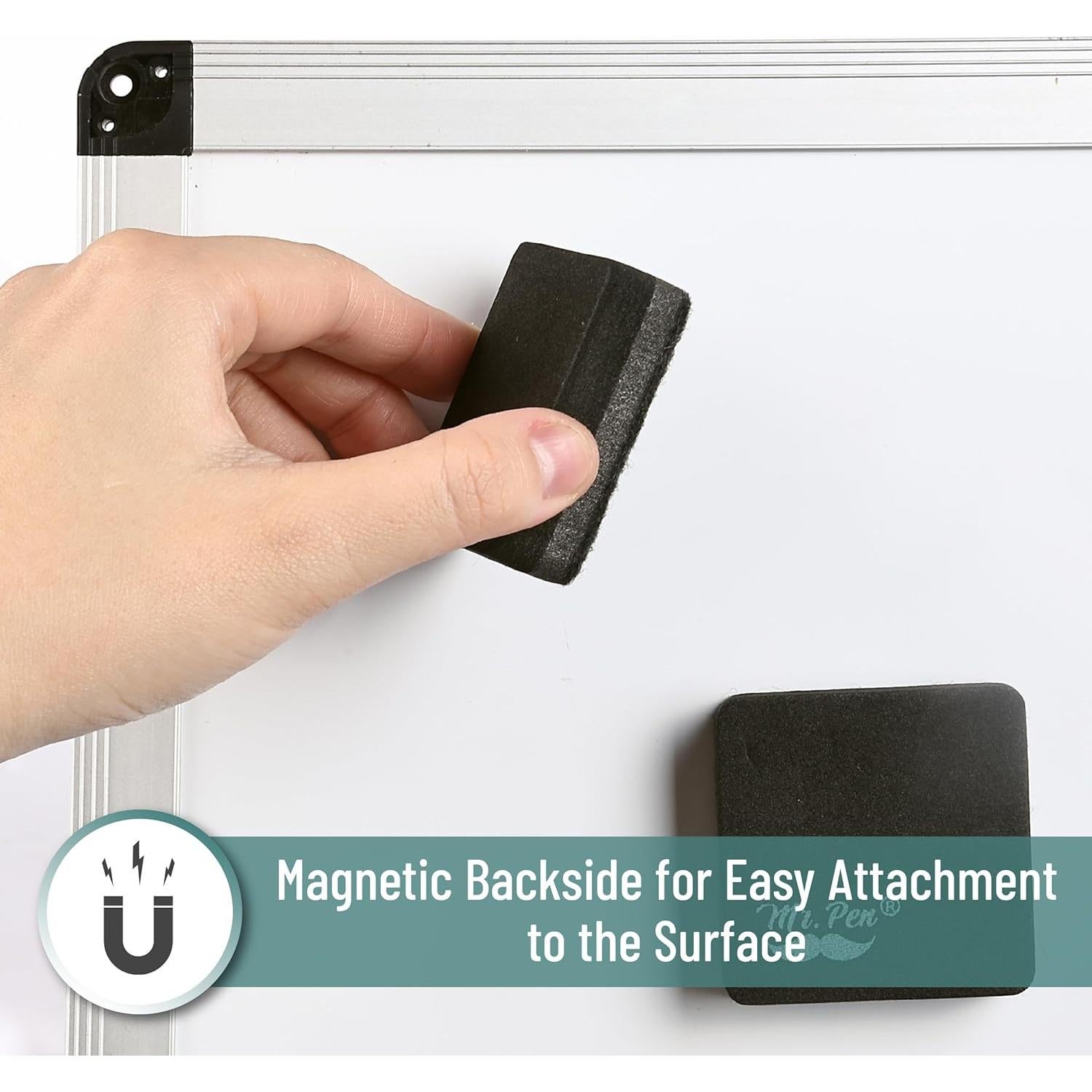 Borrador Magnético de Pizarra Blanca Mr. Pen, Set de 24