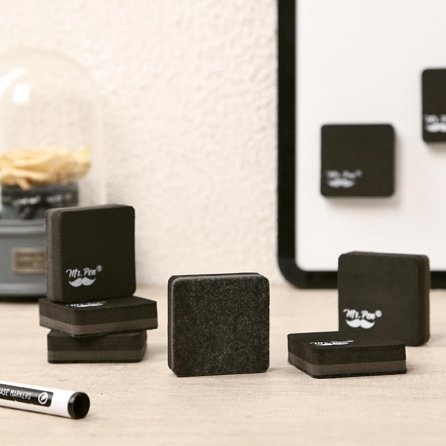 Borrador Magnético de Pizarra Blanca Mr. Pen, Set de 24