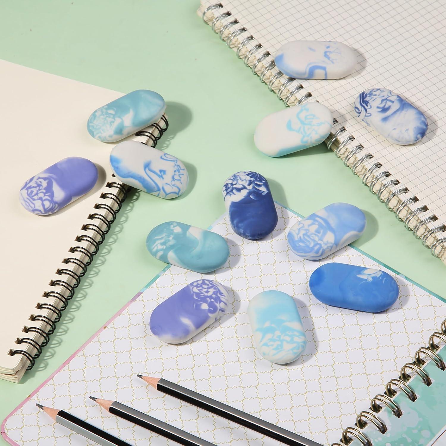 Gomas de Borrar de Mármol Mr. Pen - Paquete de 12 Colores