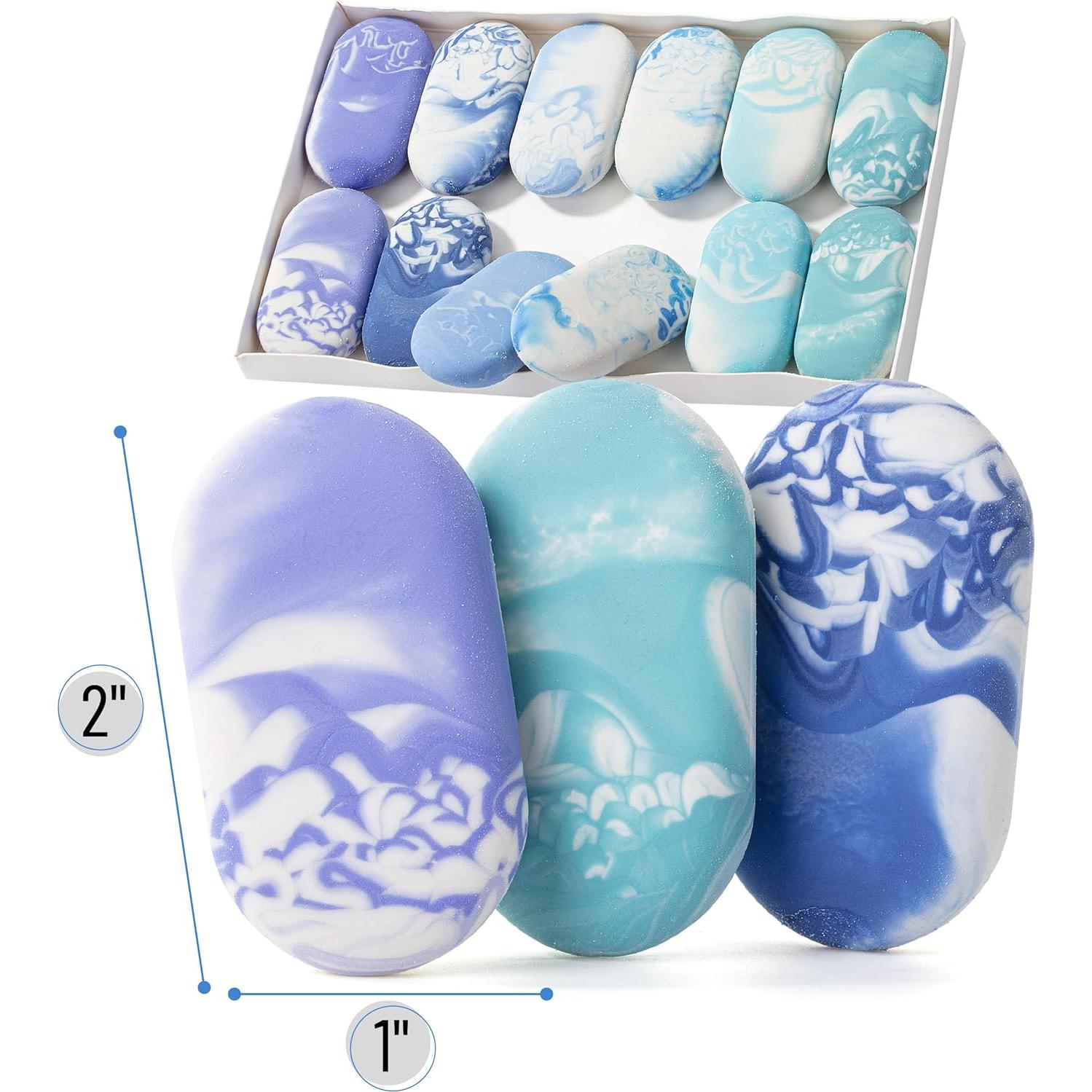 Gomas de Borrar de Mármol Mr. Pen - Paquete de 12 Colores