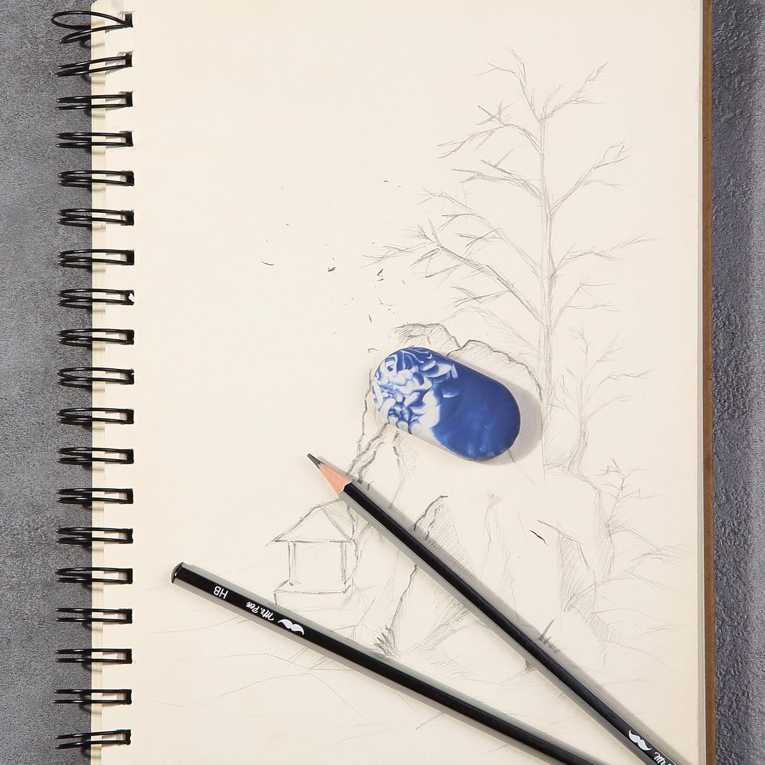 Gomas de Borrar de Mármol Mr. Pen - Paquete de 12 Colores