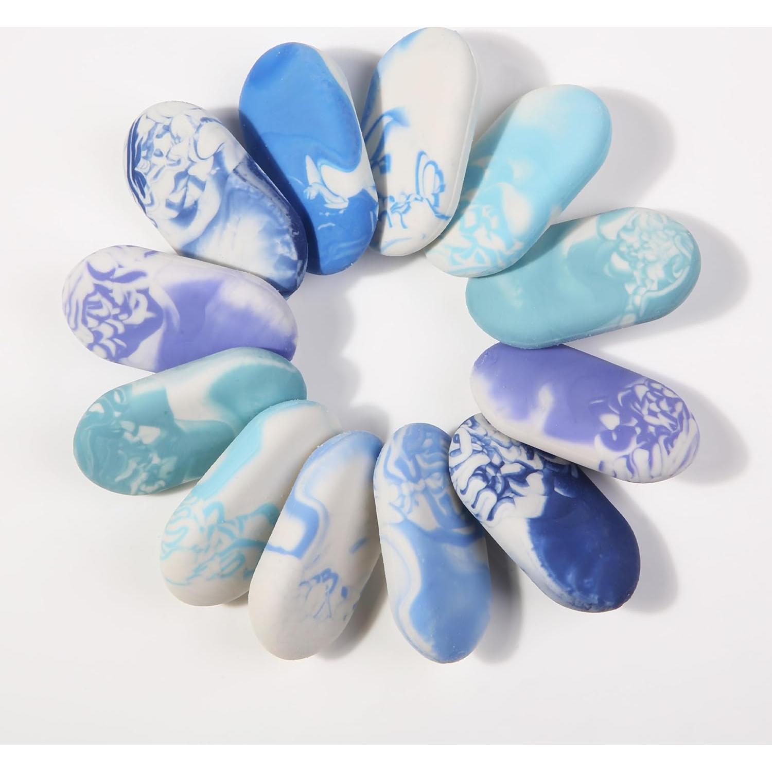 Gomas de Borrar de Mármol Mr. Pen - Paquete de 12 Colores