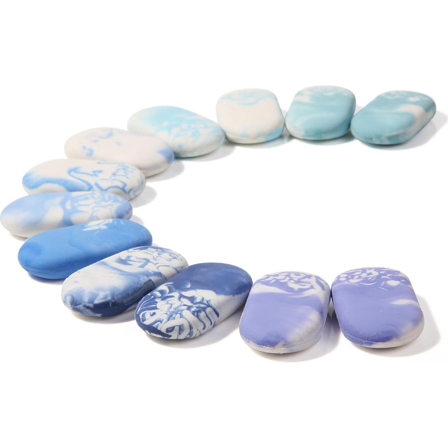 Gomas de Borrar de Mármol Mr. Pen - Paquete de 12 Colores