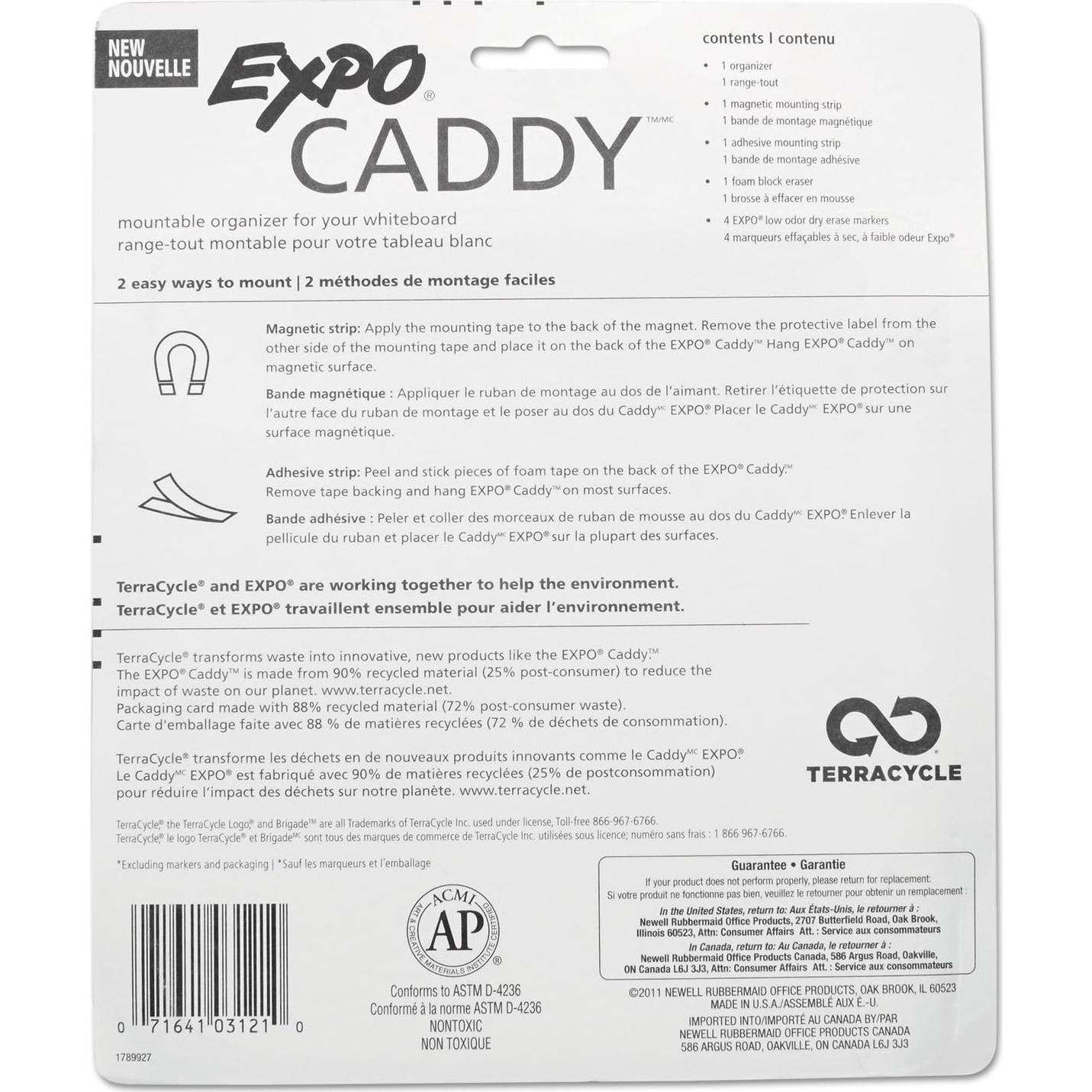 Caddy Montable para Pizarra Blanca Sanford con 4 Marcadores