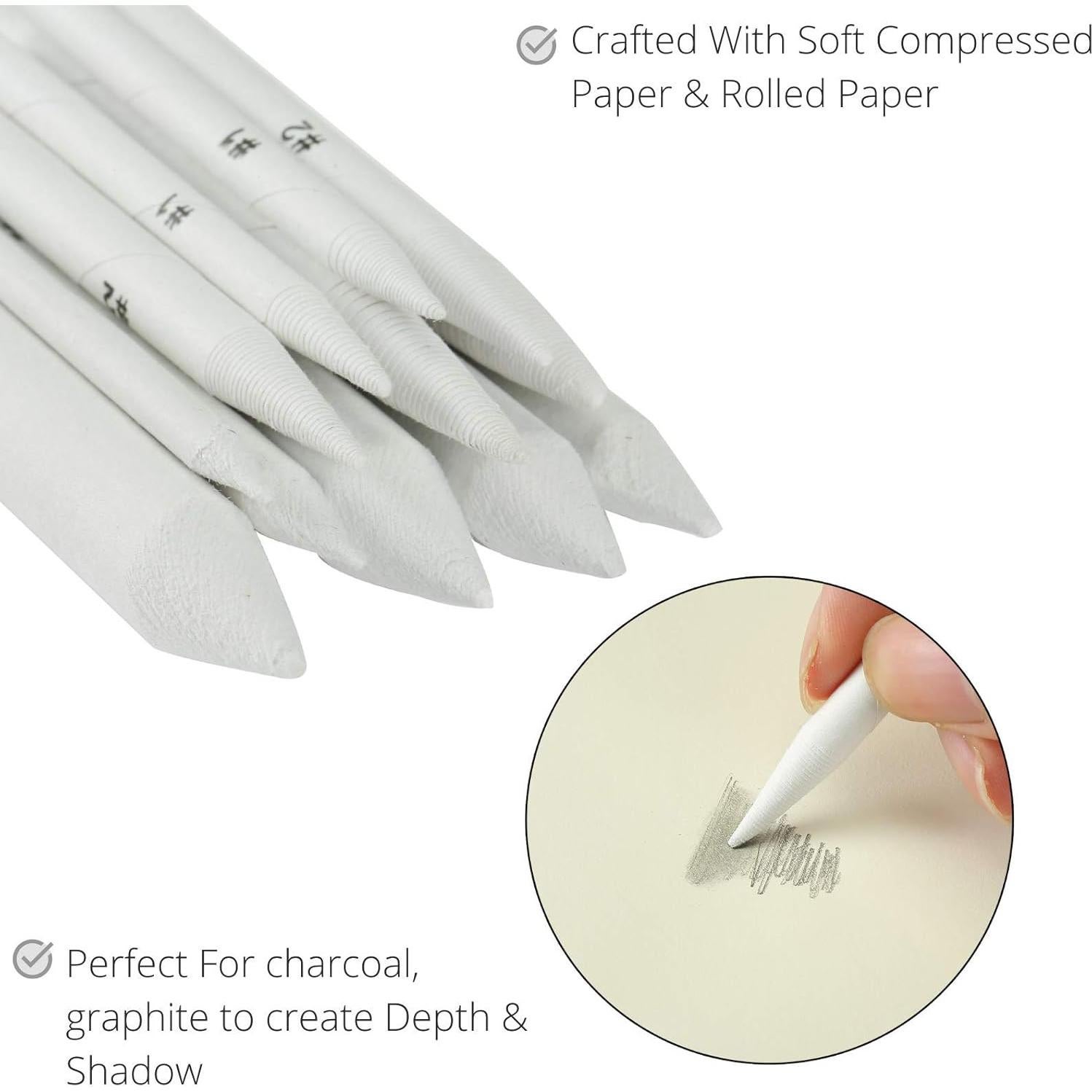 Paquete de 14 Puntas de Difuminado Mr. Pen para Dibujo