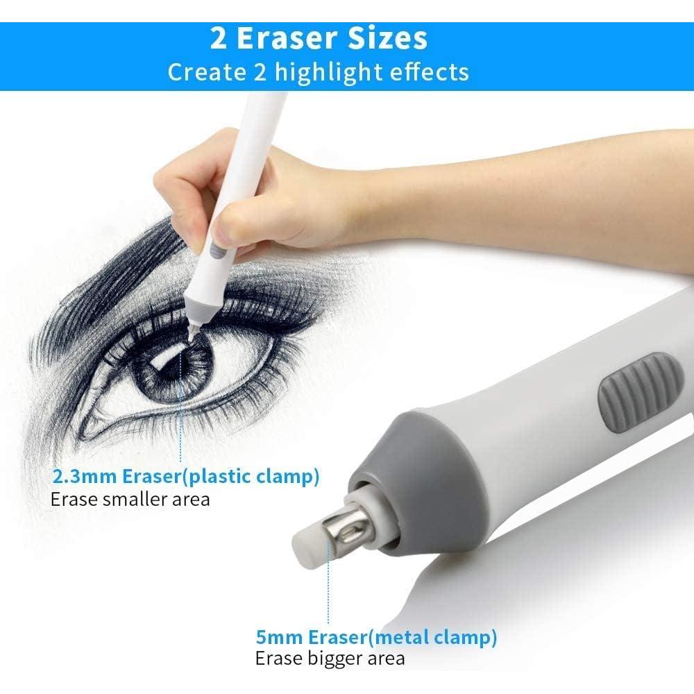 Borrador Eléctrico AFMAT con 140 Recargas - Blanco