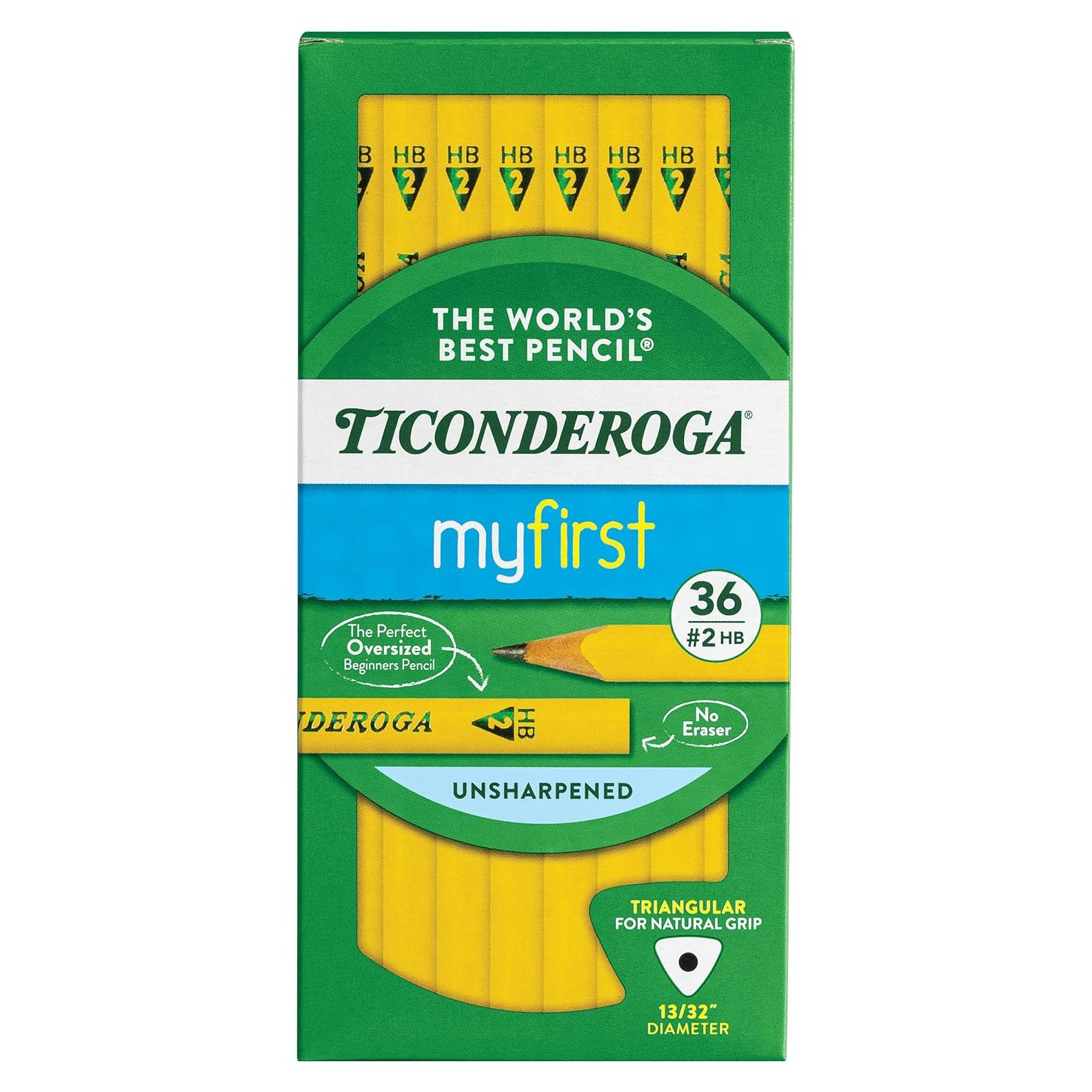 Lápiz Tri-Write Ticonderoga 36 Unidades Amarillo HB Ergonómico