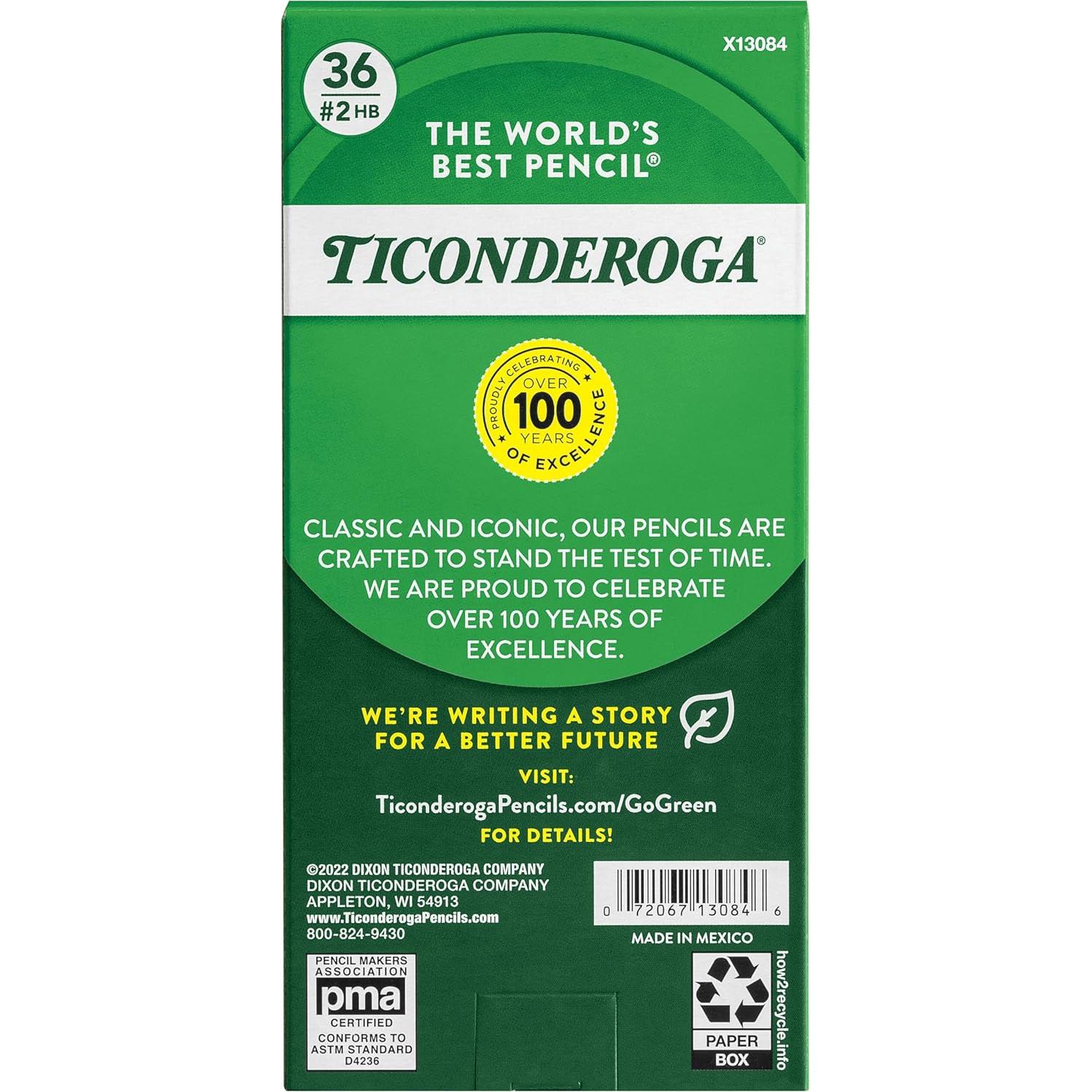 Lápiz Tri-Write Ticonderoga 36 Unidades Amarillo HB Ergonómico