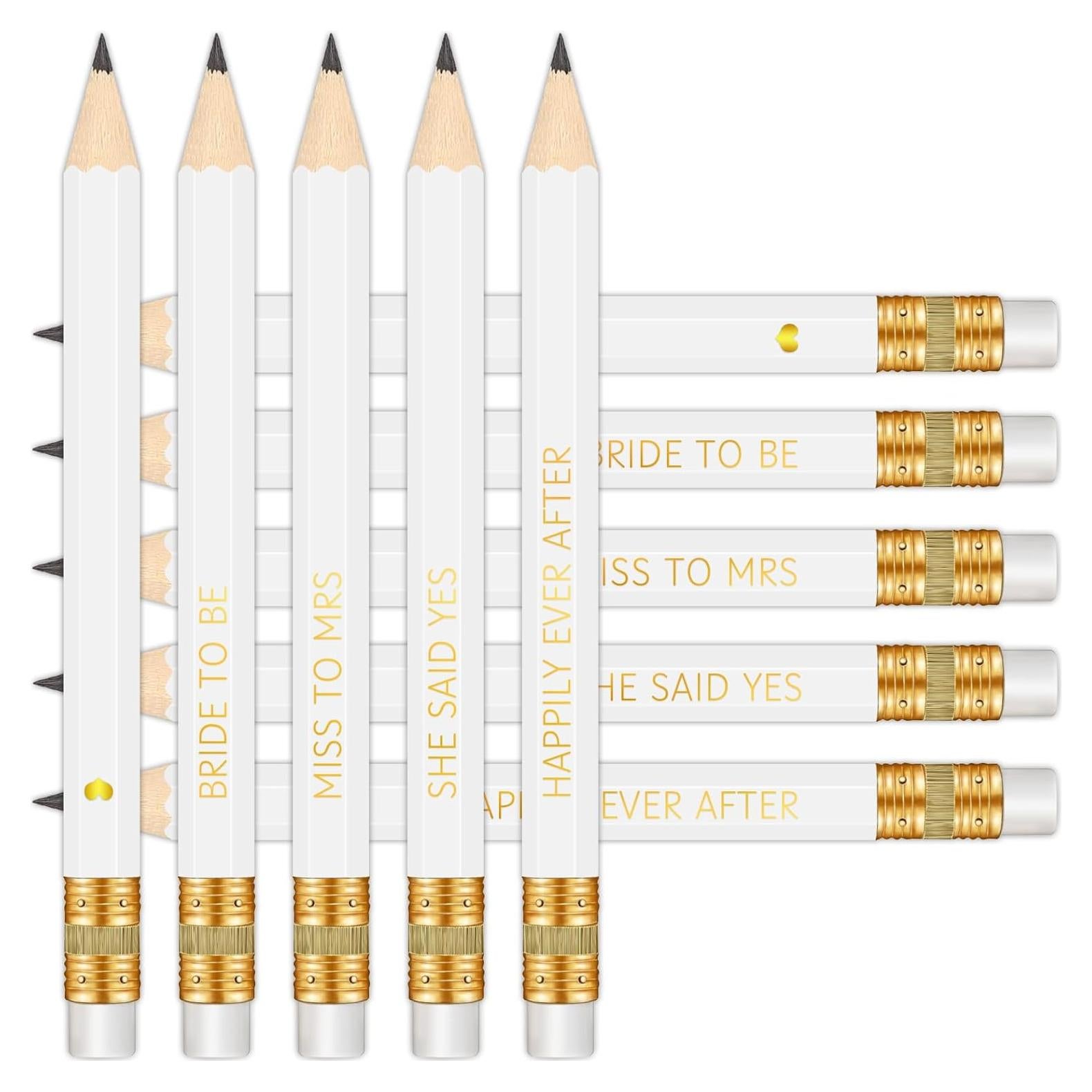 Lápices preafilados Vusnud 50 Pcs 10.16 cm despedida de soltera
