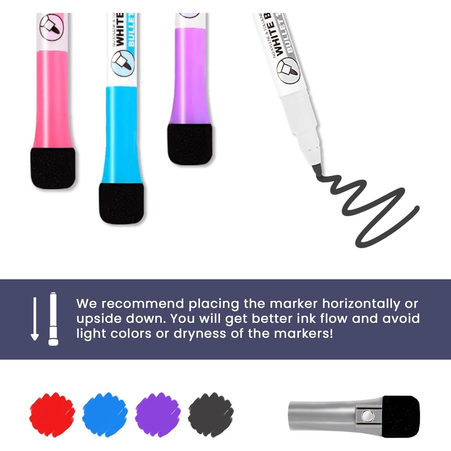 Tablero Magnético de Tareas ALEZEL 4 Piezas 10.9x22.9 cm