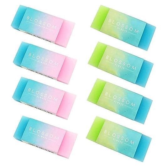 Juego de 8 Gomas de Borrar Cubo Bwexxt Multicolor