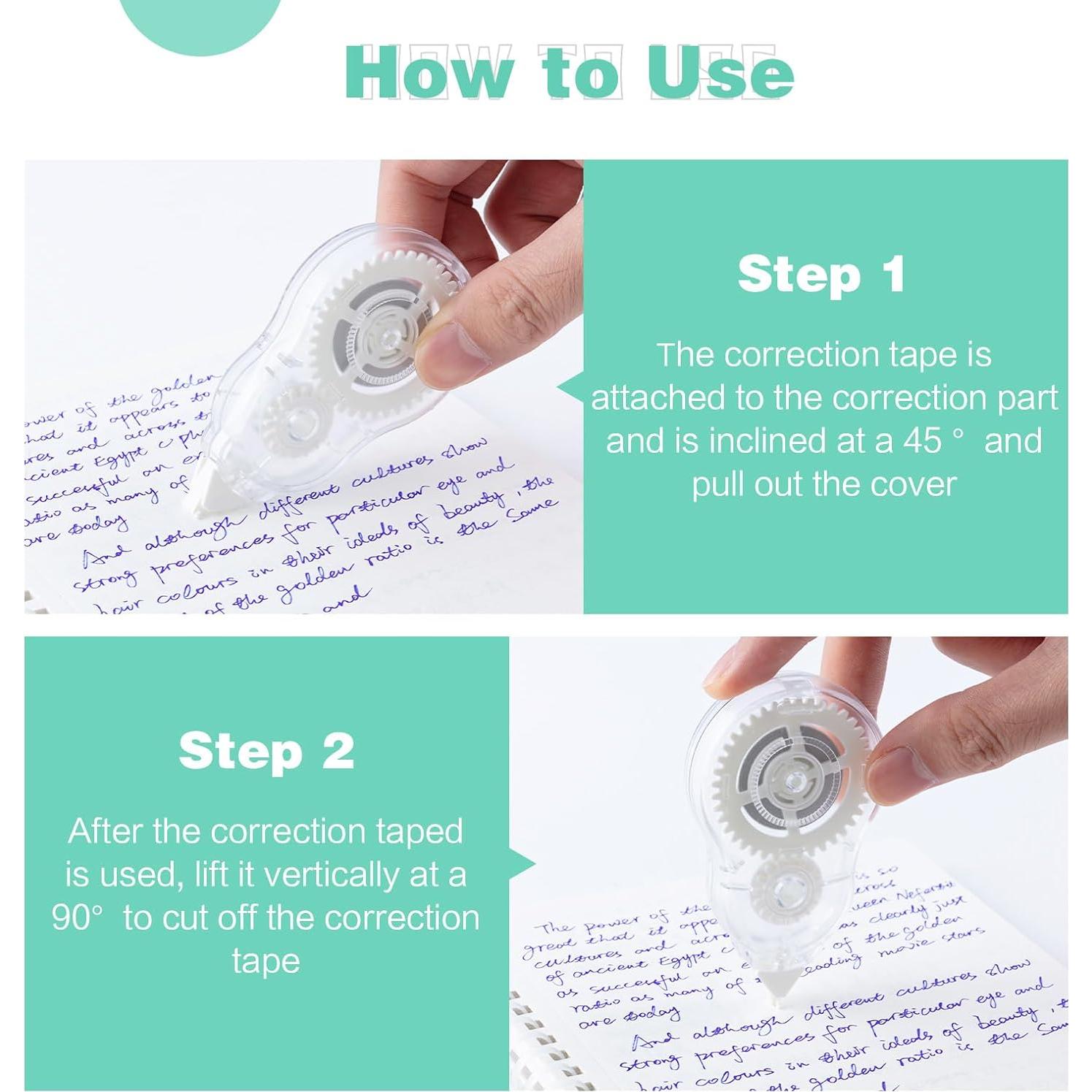 Cinta Correctora M&G 6 Piezas 72M Rápido Secado Ergonómica