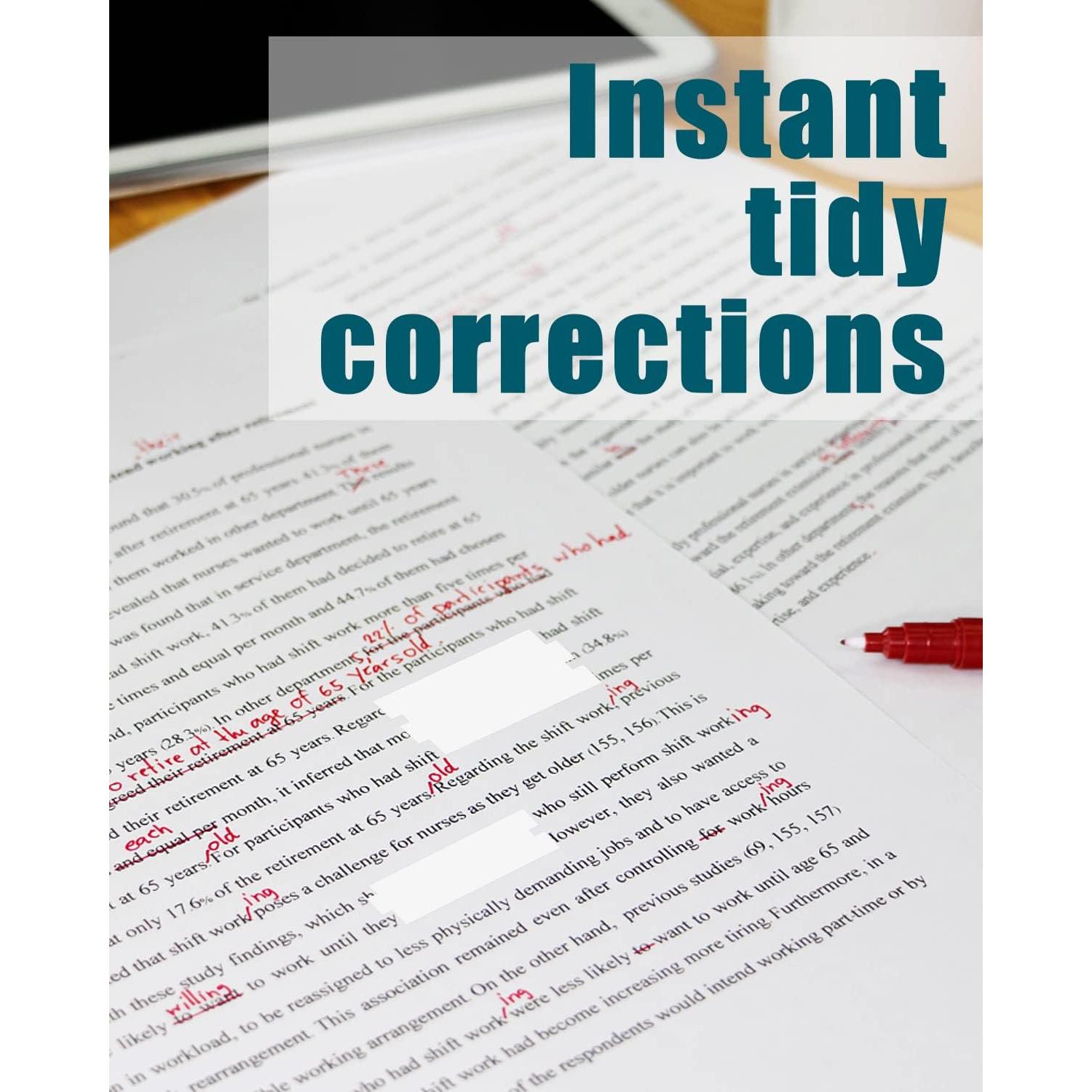 Cinta Correctora Lzerking Blanca 6 Unidades 10m 0.5cm Ancho