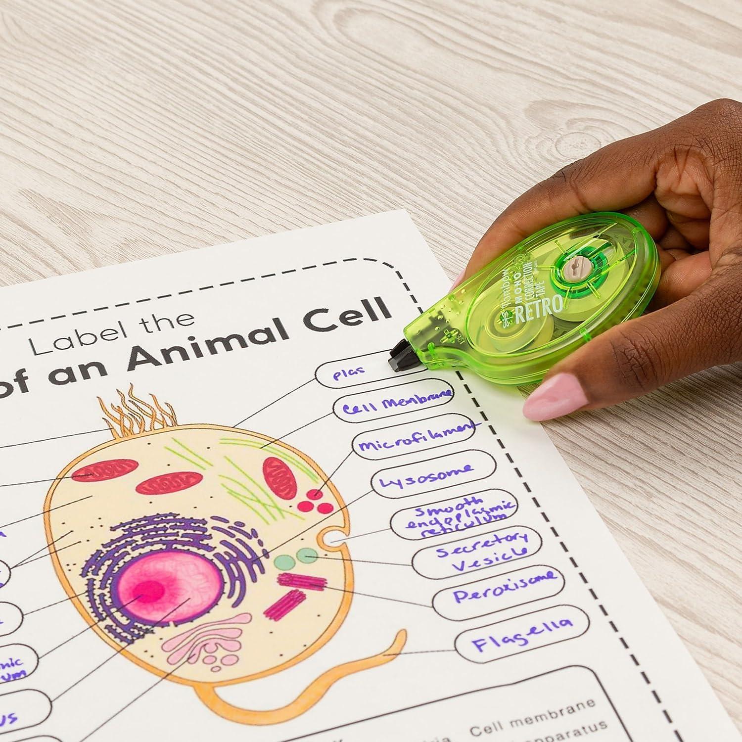 Cinta de Corrección Tombow 68723, 10 Unidades, Colores Variados