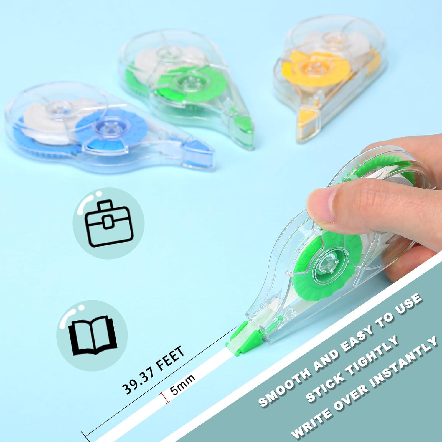 Cinta Correctora Blanca Jovanssen 12 Metros - Paquete de 12