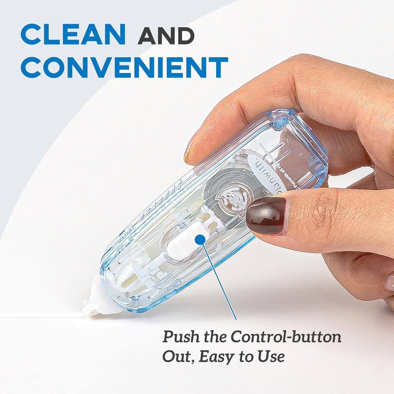 Cinta Correctora Retráctil Goefun 4 Pcs 5mm x 5m Blanca