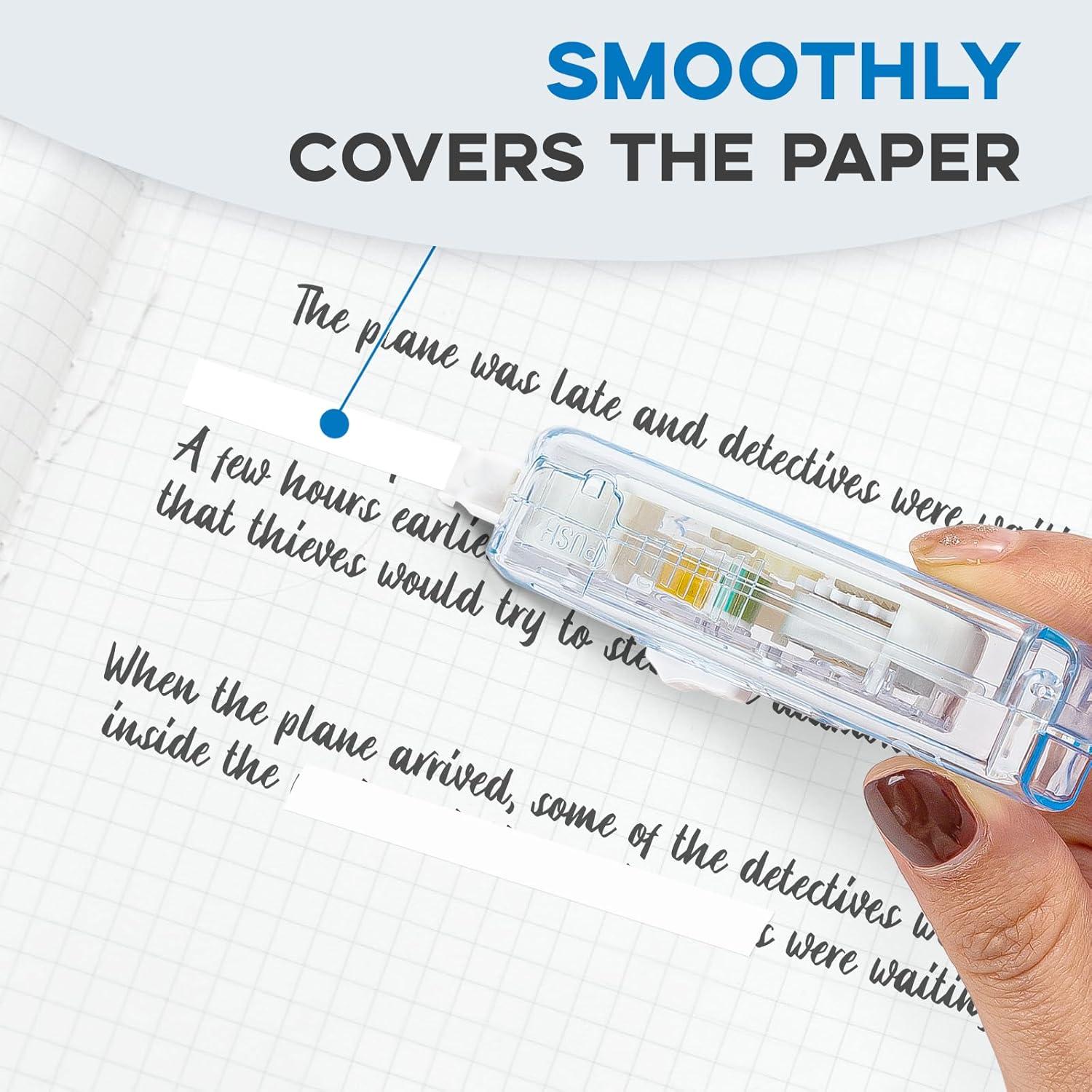 Cinta Correctora Retráctil Goefun 4 Pcs 5mm x 5m Blanca