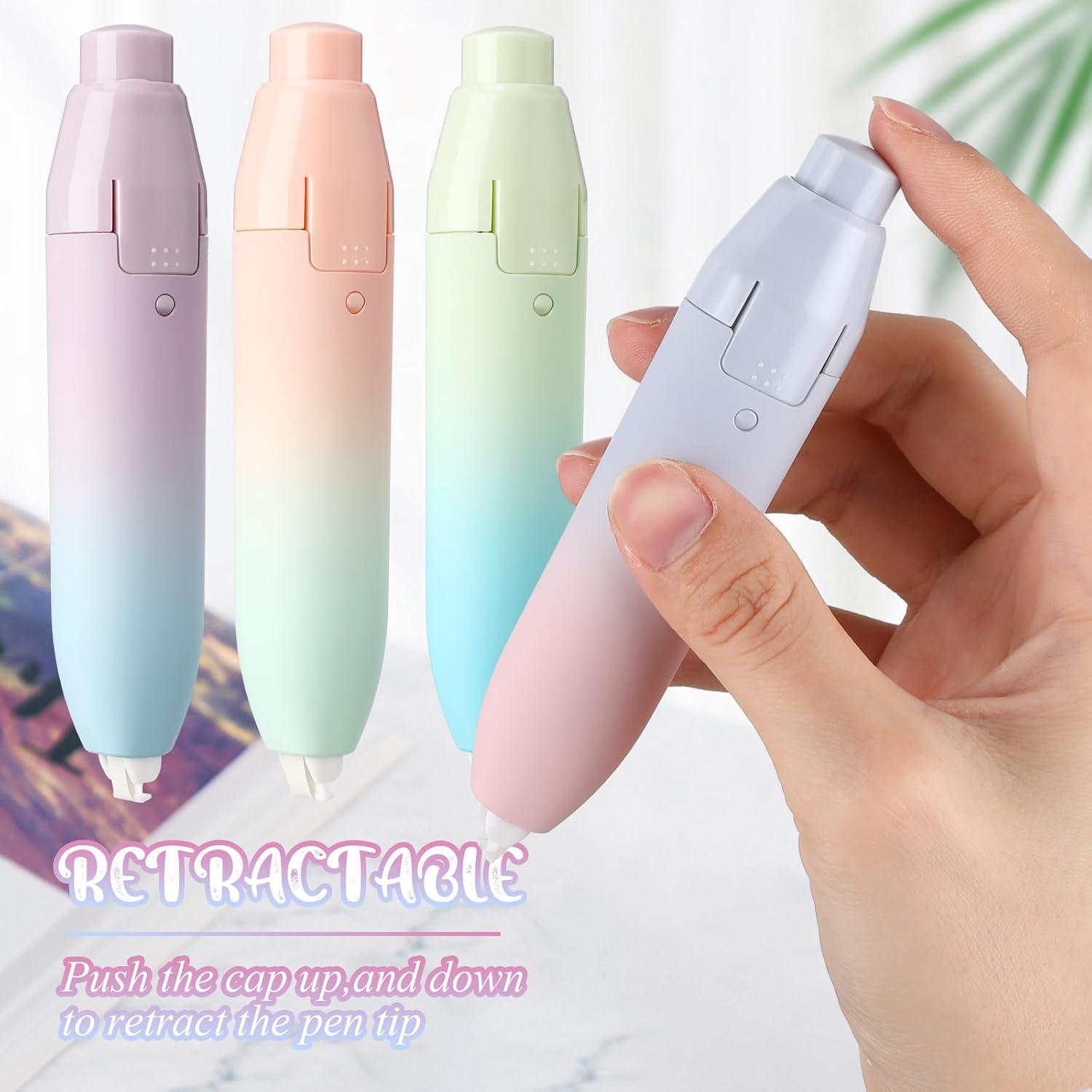 Cinta Correctora Retráctil Dinifee 4 Pcs Secado Rápido Kawaii