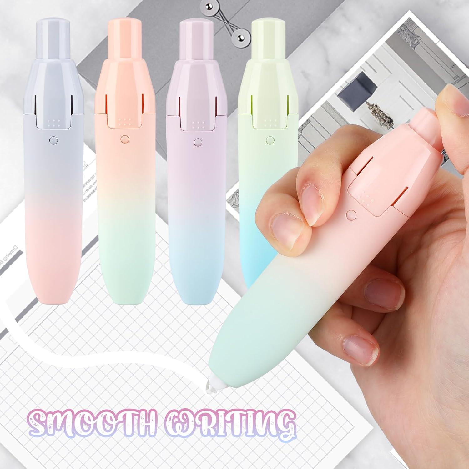 Cinta Correctora Retráctil Dinifee 4 Pcs Secado Rápido Kawaii