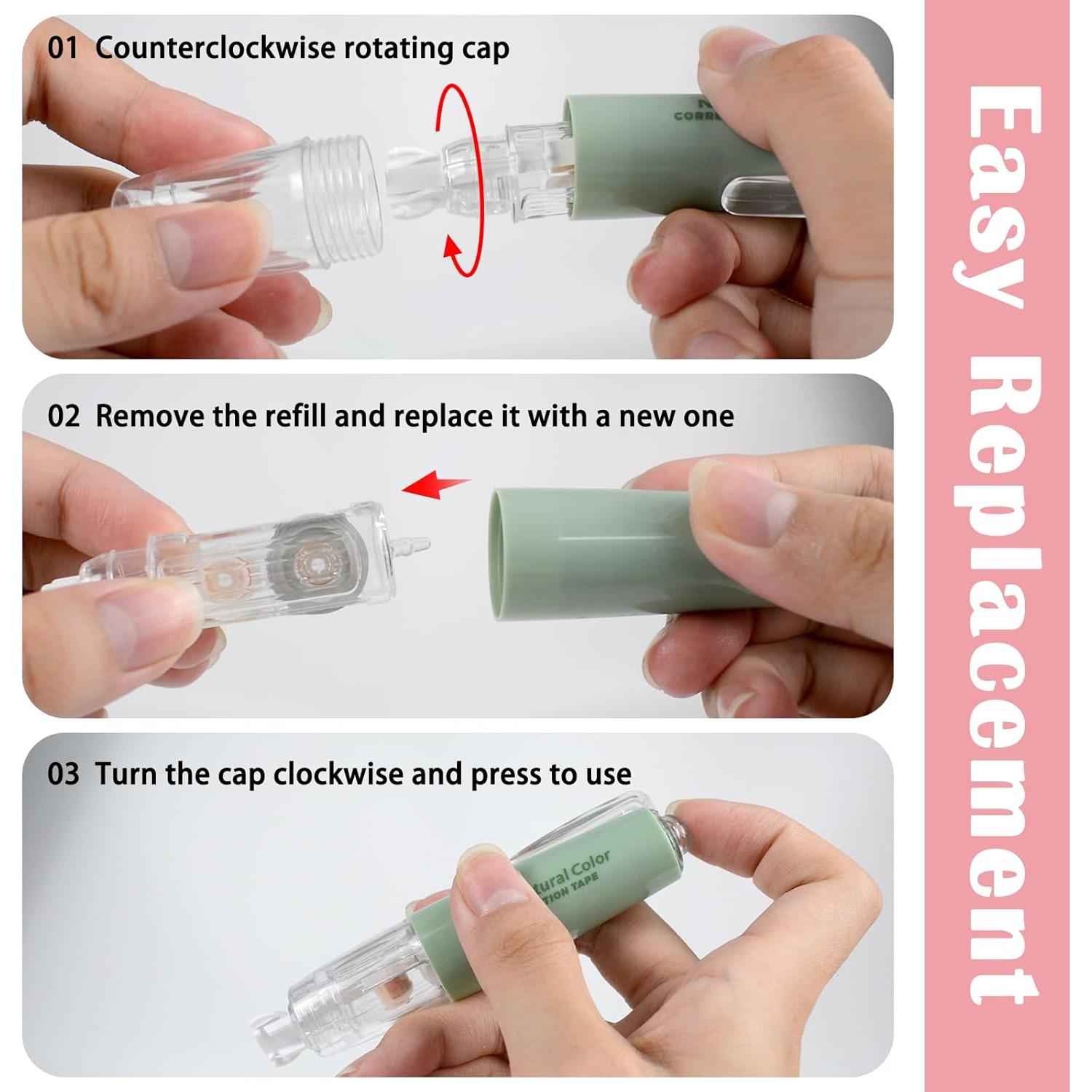 Cinta Correctora Blanca OT-NVWOZR 5 Piezas 6m x 5mm