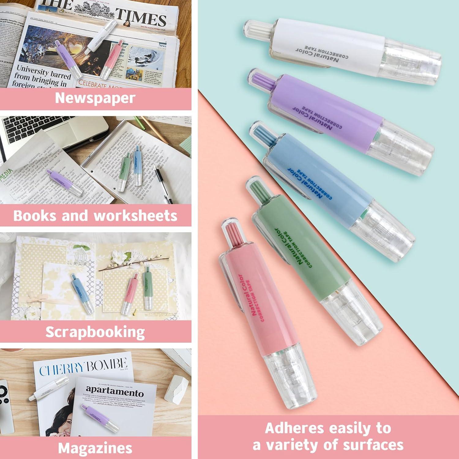 Cinta Correctora Blanca OT-NVWOZR 5 Piezas 6m x 5mm