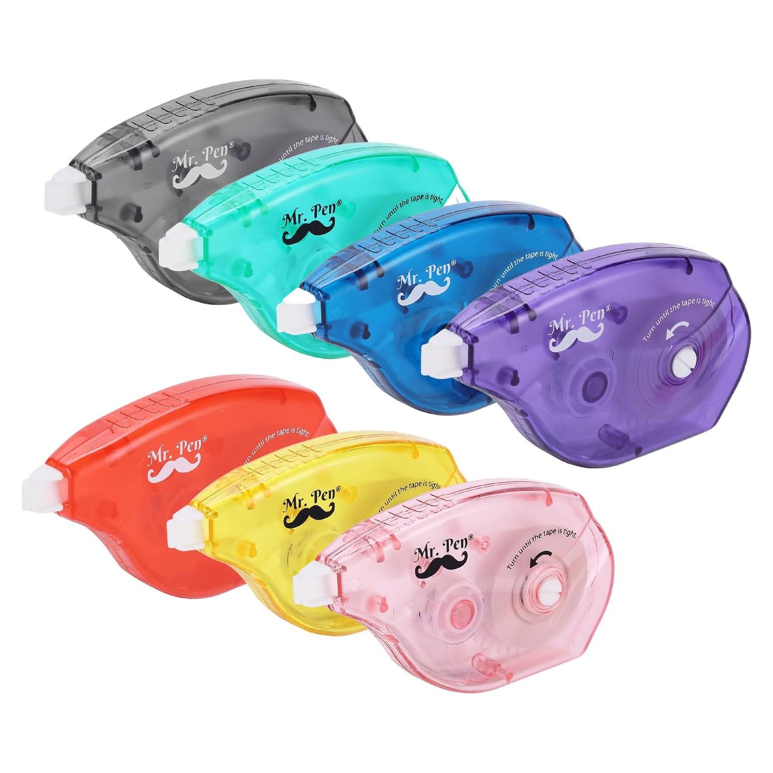 Cintas de Corrección Mr. Pen, Paquete de 7, 10 m, Blanca