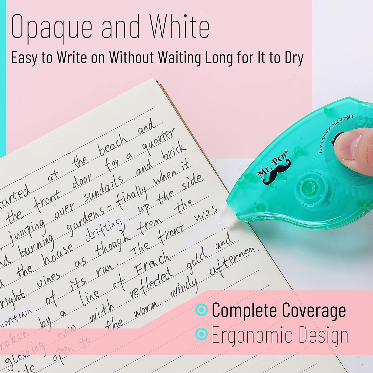 Cintas de Corrección Mr. Pen, Paquete de 7, 10 m, Blanca