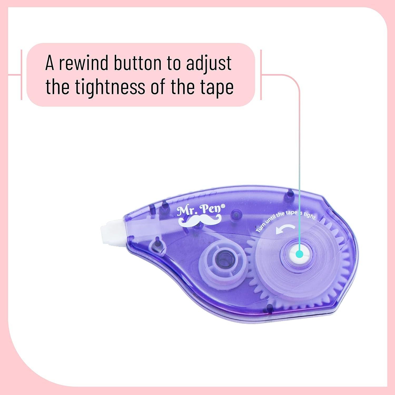 Cintas de Corrección Mr. Pen, Paquete de 7, 10 m, Blanca